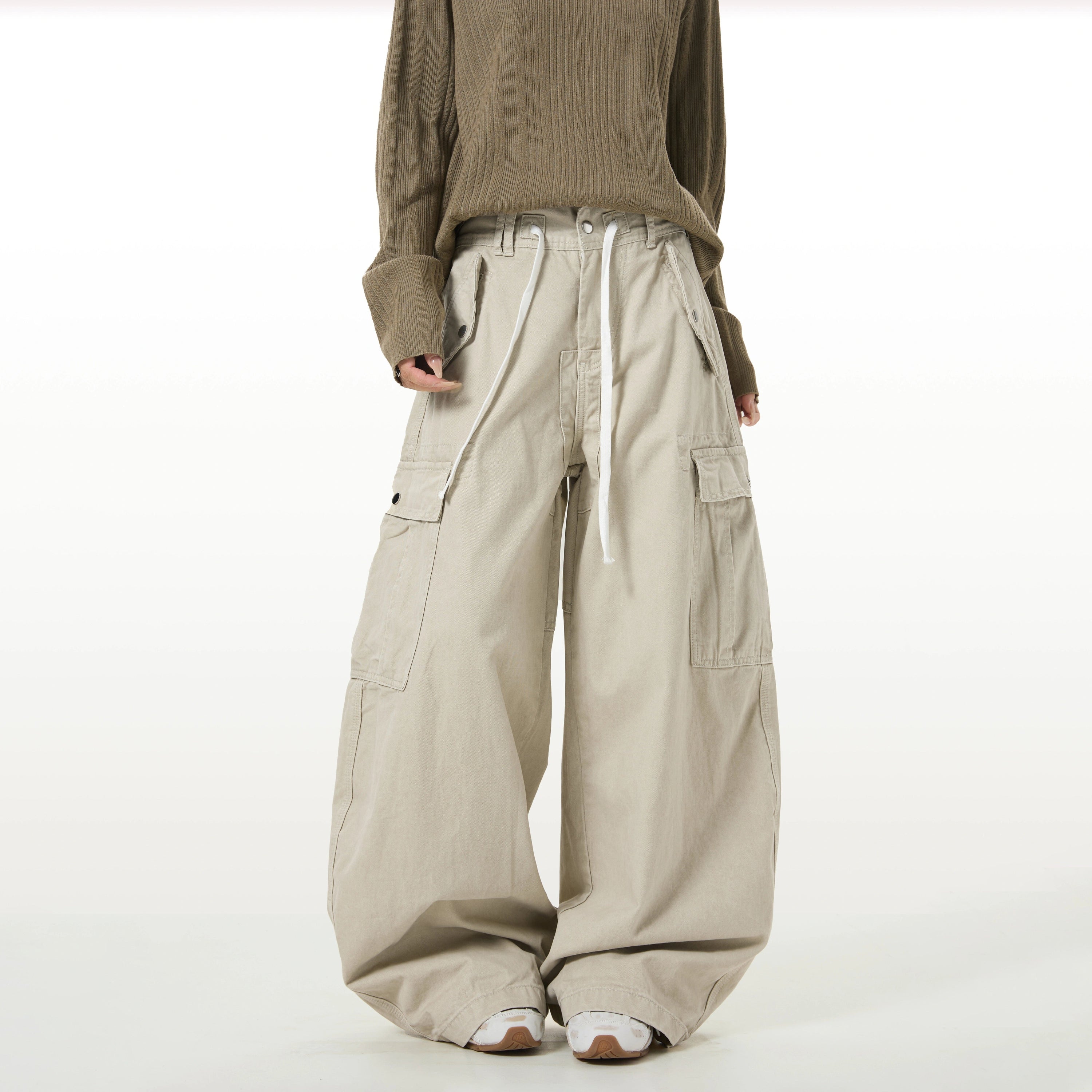 Omirad Utility Cargo Barrel Pants | Wide Leg Streetwear