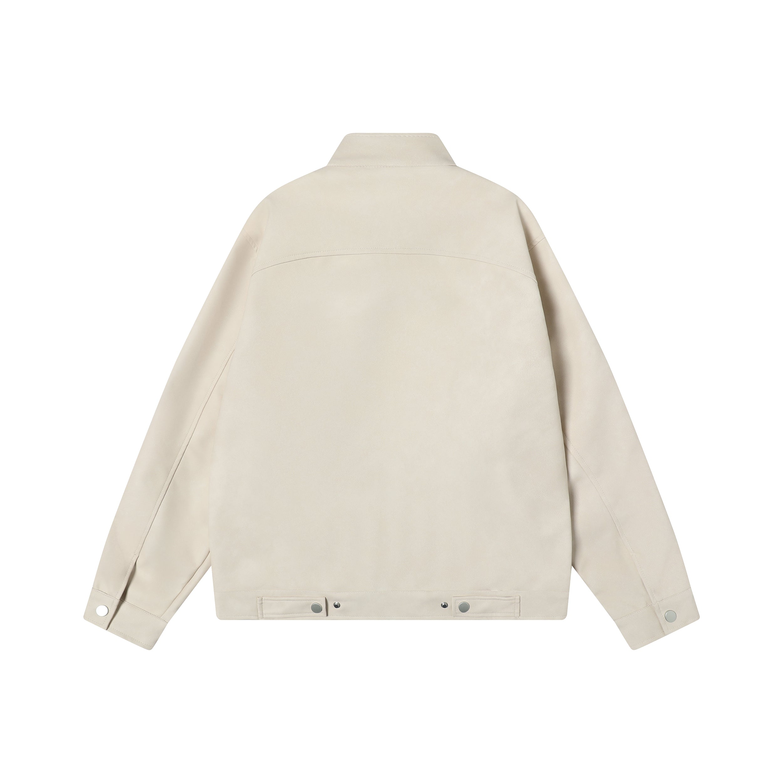Stand Collar PU Zip Jacket | Minimal Street Style