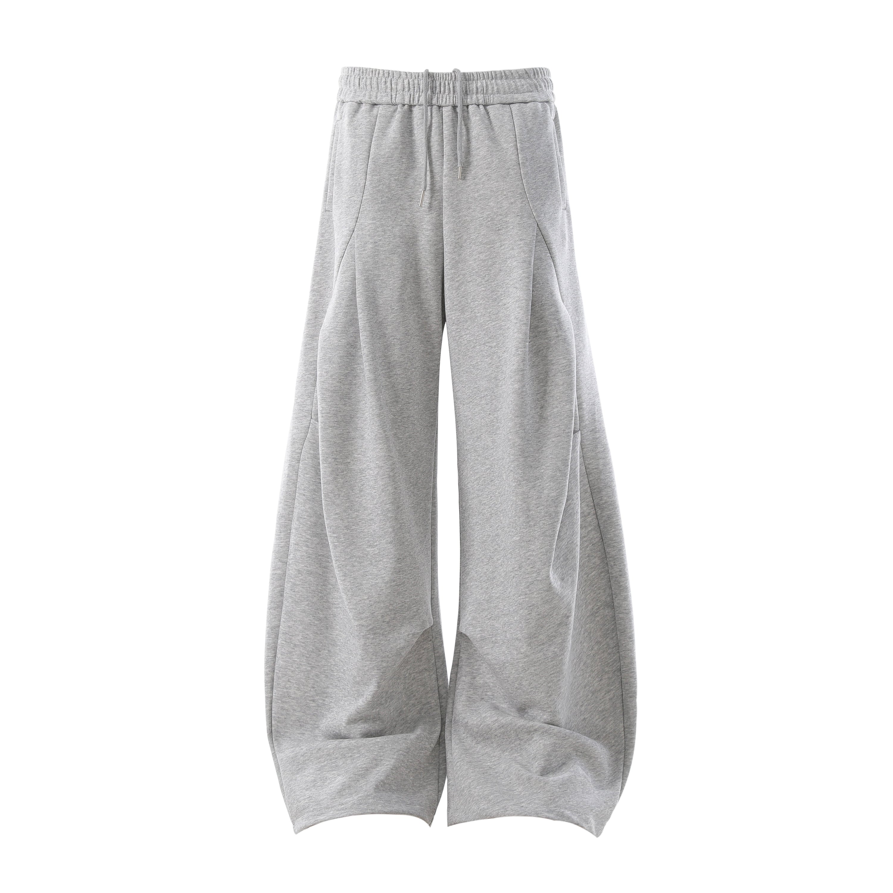 Sculpted Wide-Leg Sweatpants | Balloon Silhouette Streetwear