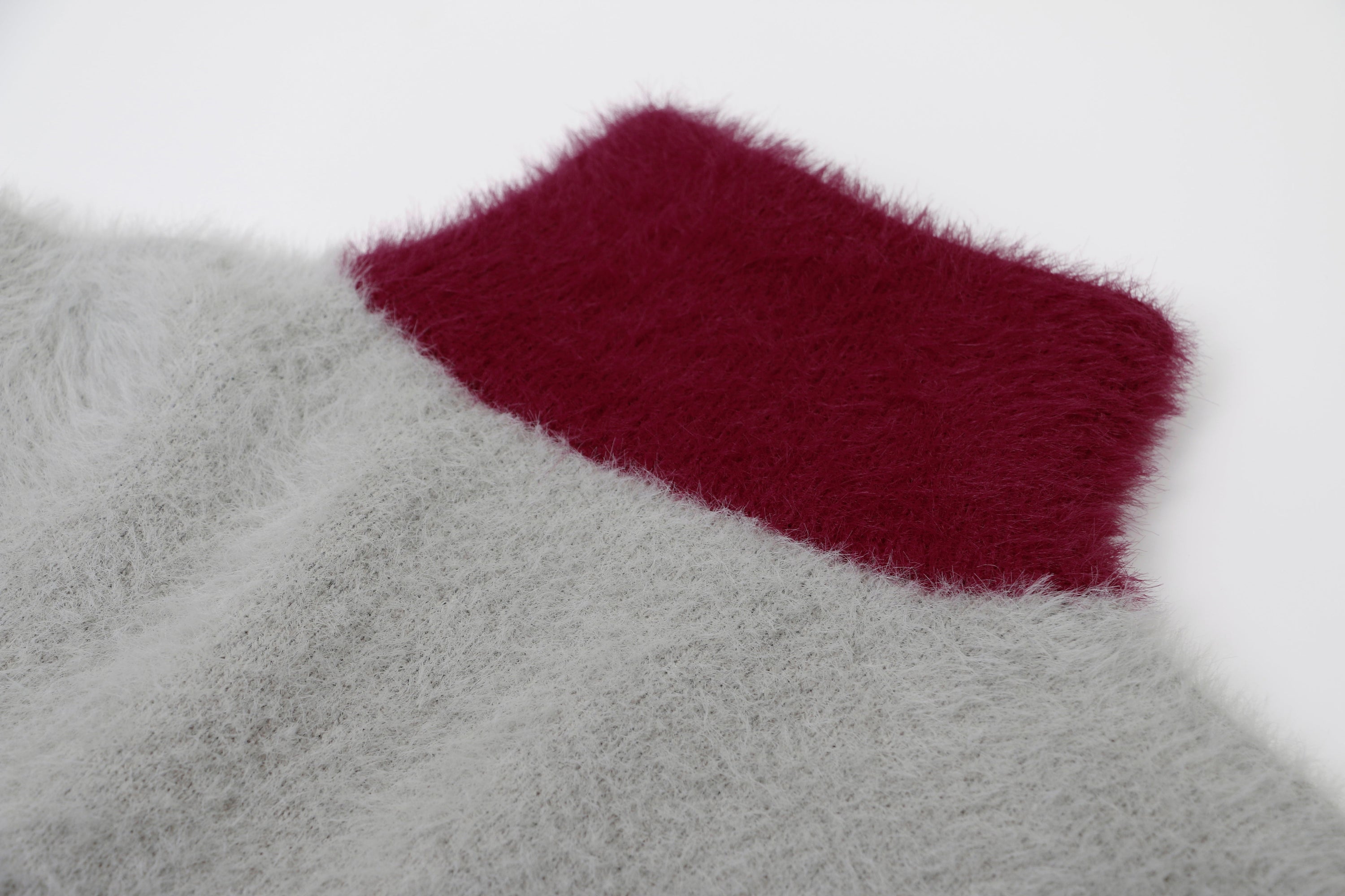 Flag Pattern Fuzzy Half-Zip Sweater | Americana Streetwear