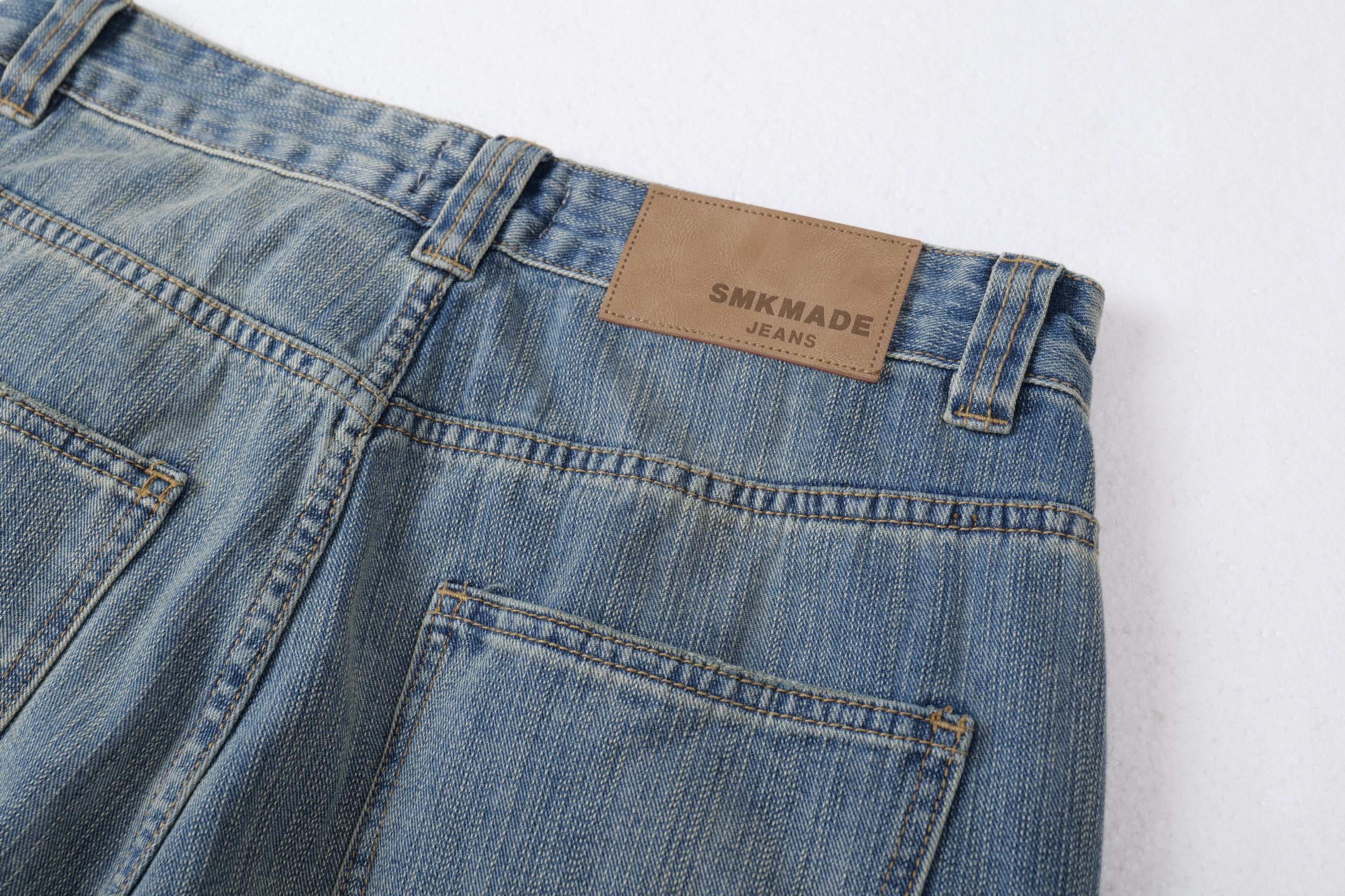 Omirad Vintage Washed Balloon Wide-Leg Jeans | Retro Denim