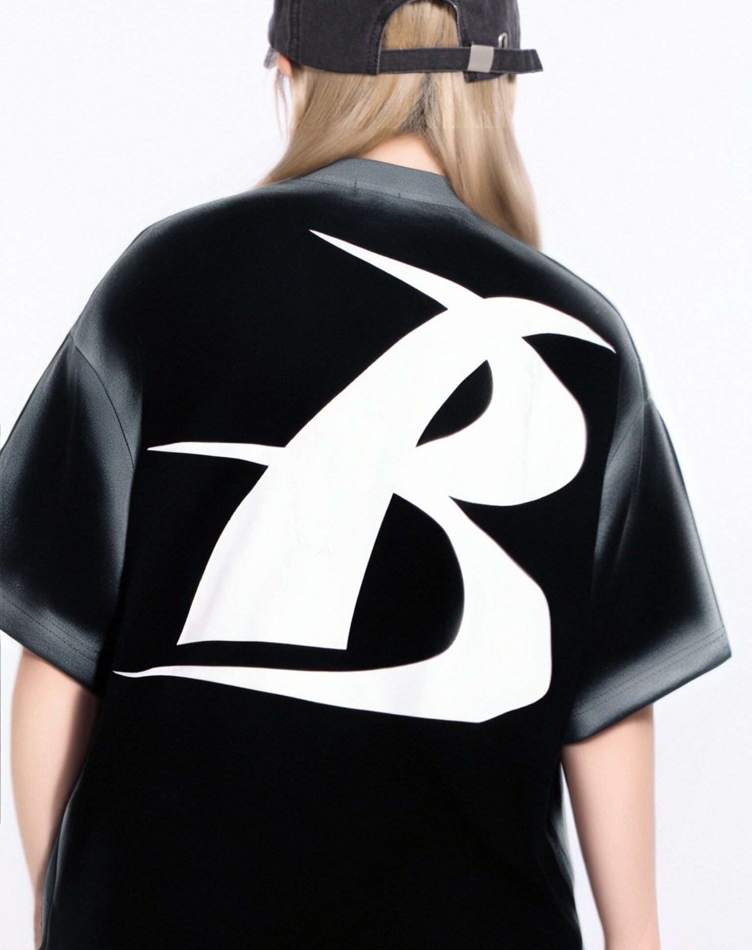 Omirad Bold Slogan Gradient Oversized Tee | Streetwear