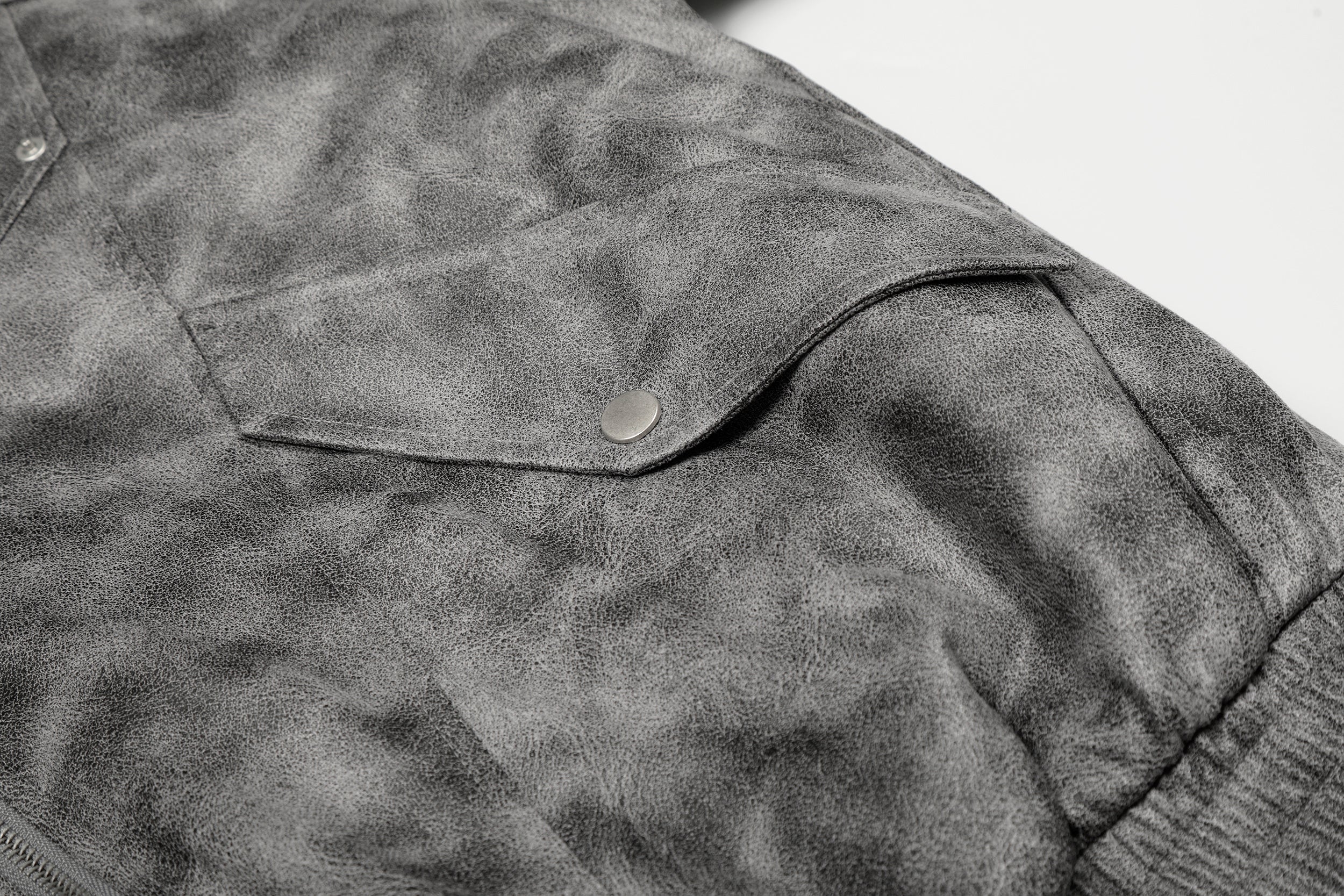 Washed Faux-Fur Hooded Bomber Jacket | Streetwear Winter Coat