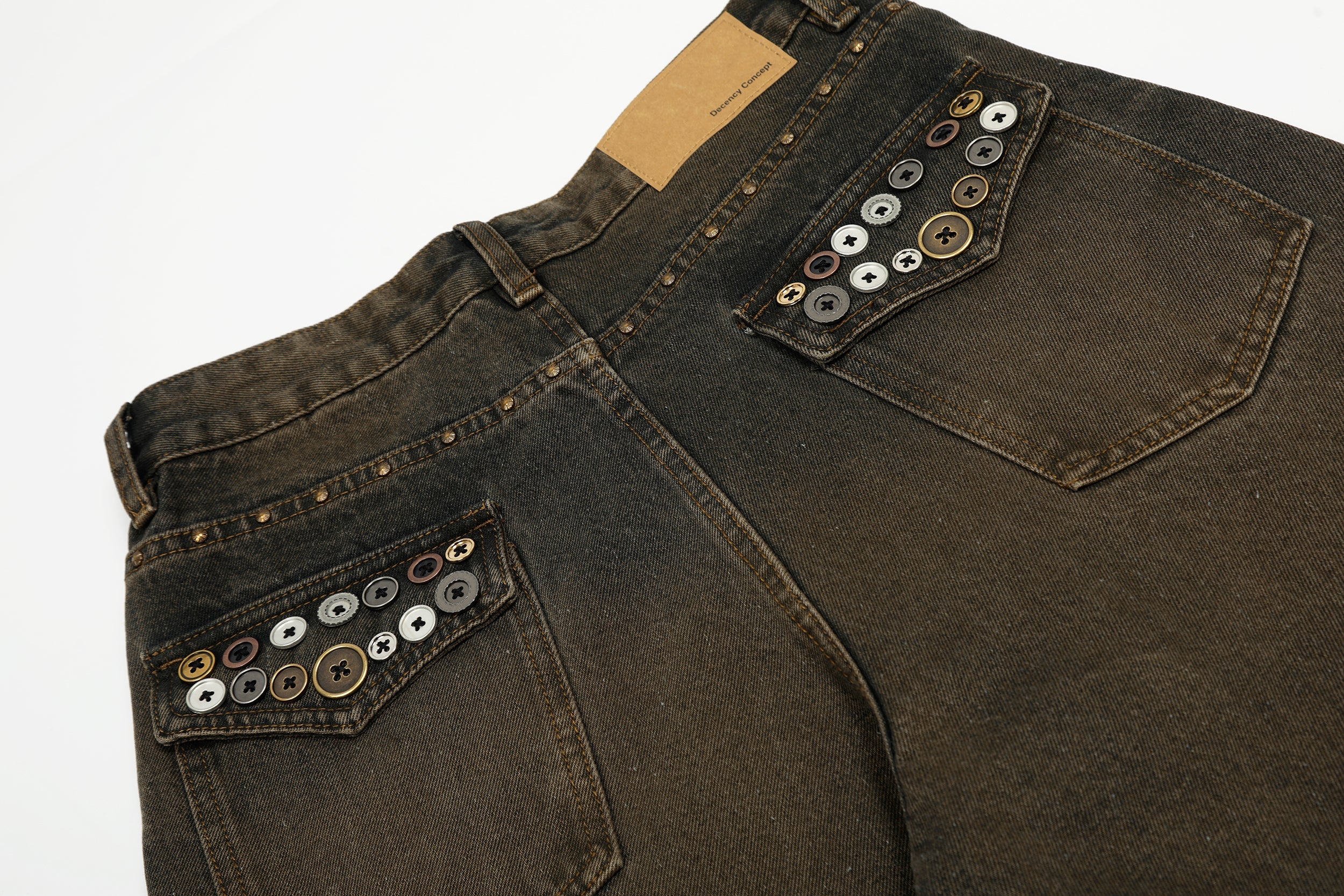 Omirad Retro Fade Wide-Leg Jeans | Vintage Wash Streetwear