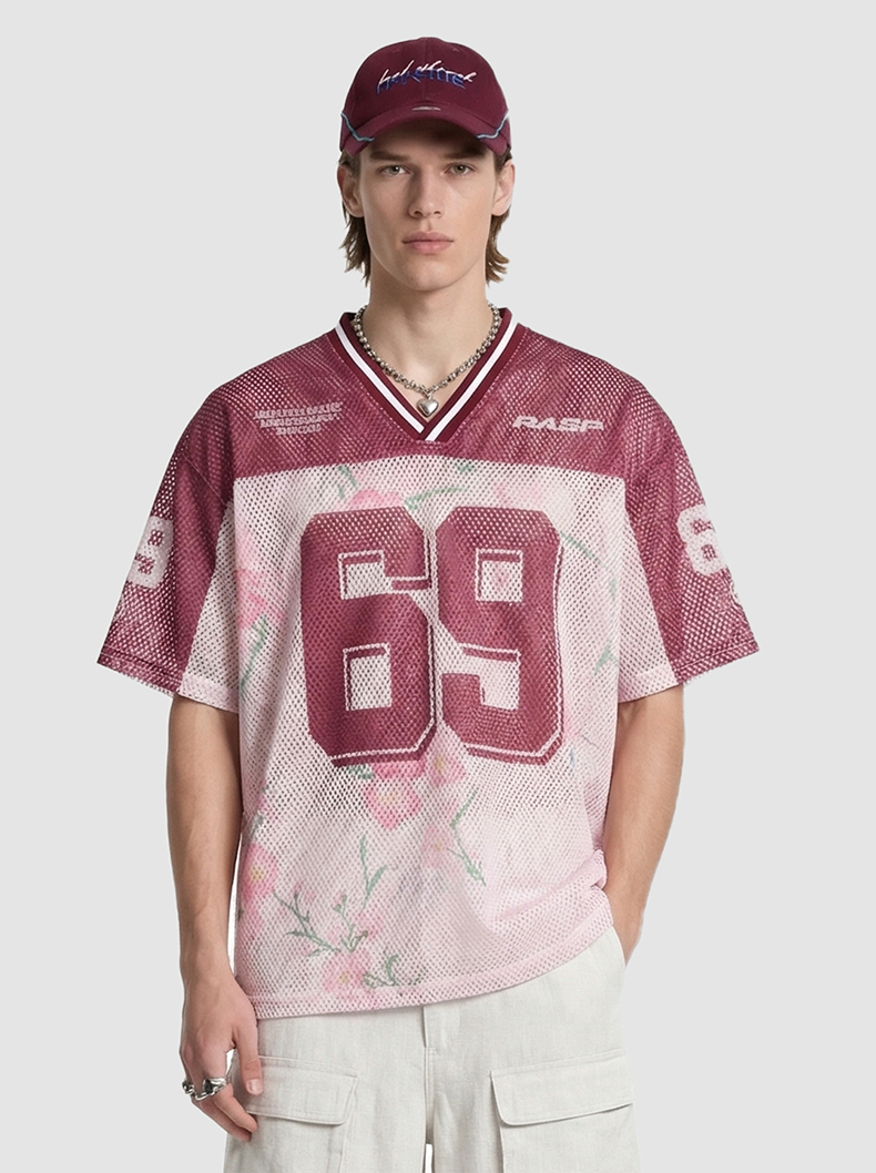Omirad Blossom 69 Floral Mesh Jersey T-Shirt | Streetwear