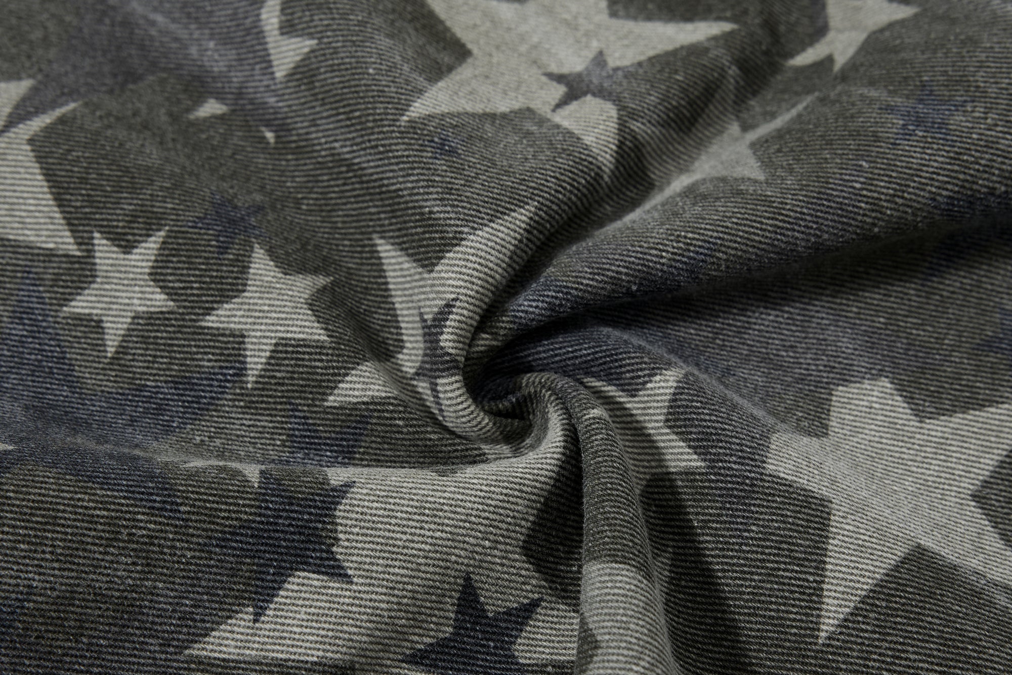Omirad All-Star Barrel Leg Jeans | Vintage Wash Star Print Denim
