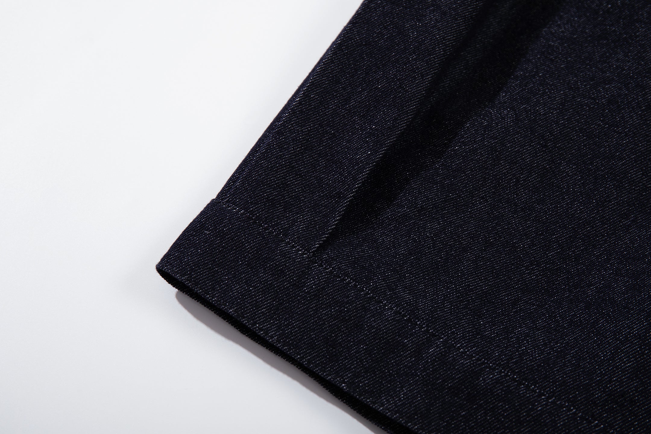 Men's Dark Indigo Denim Jacket with Metal Buckle Detail