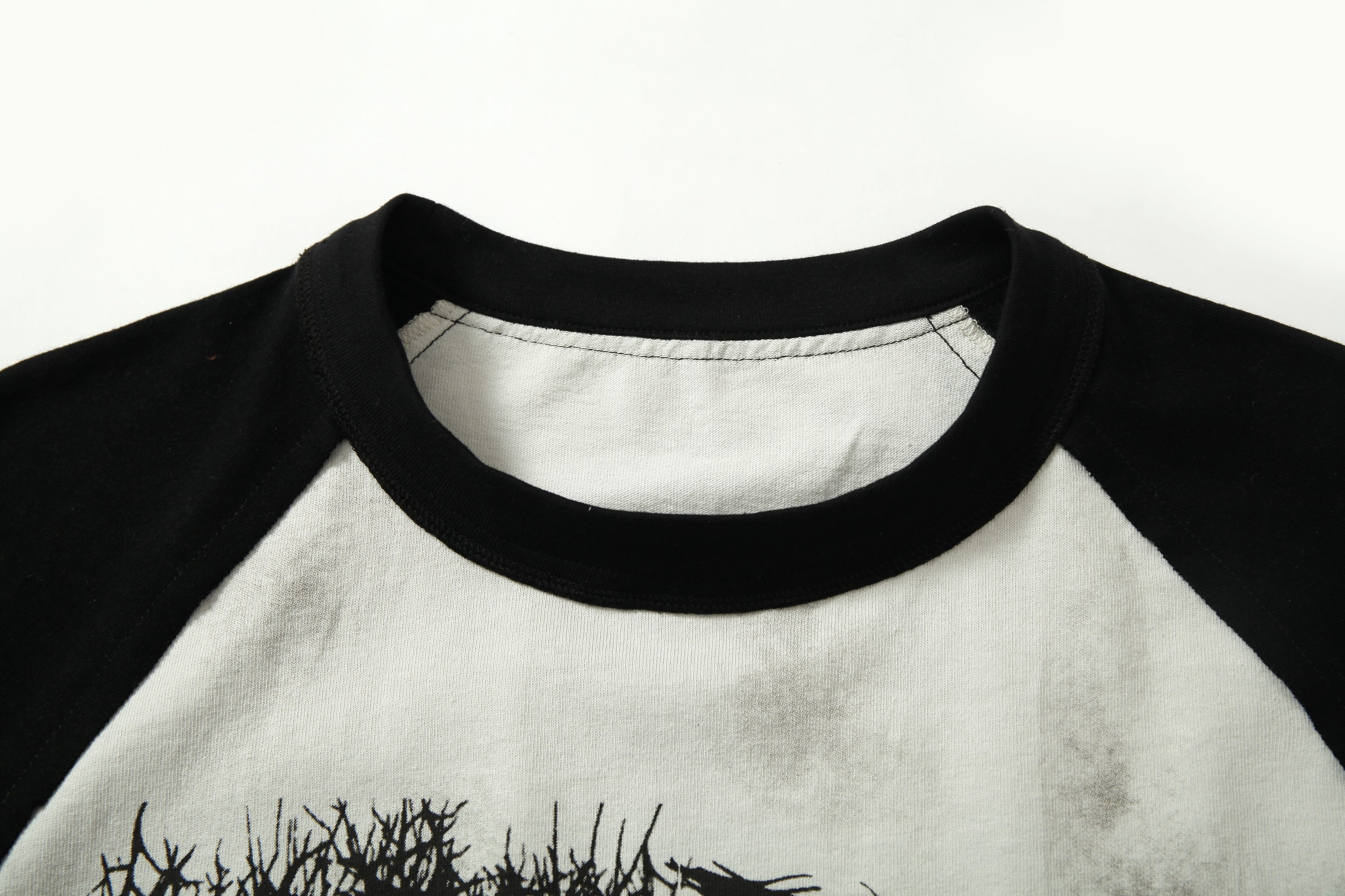 Distressed Raglan Graphic Tee | Underground Streetwear