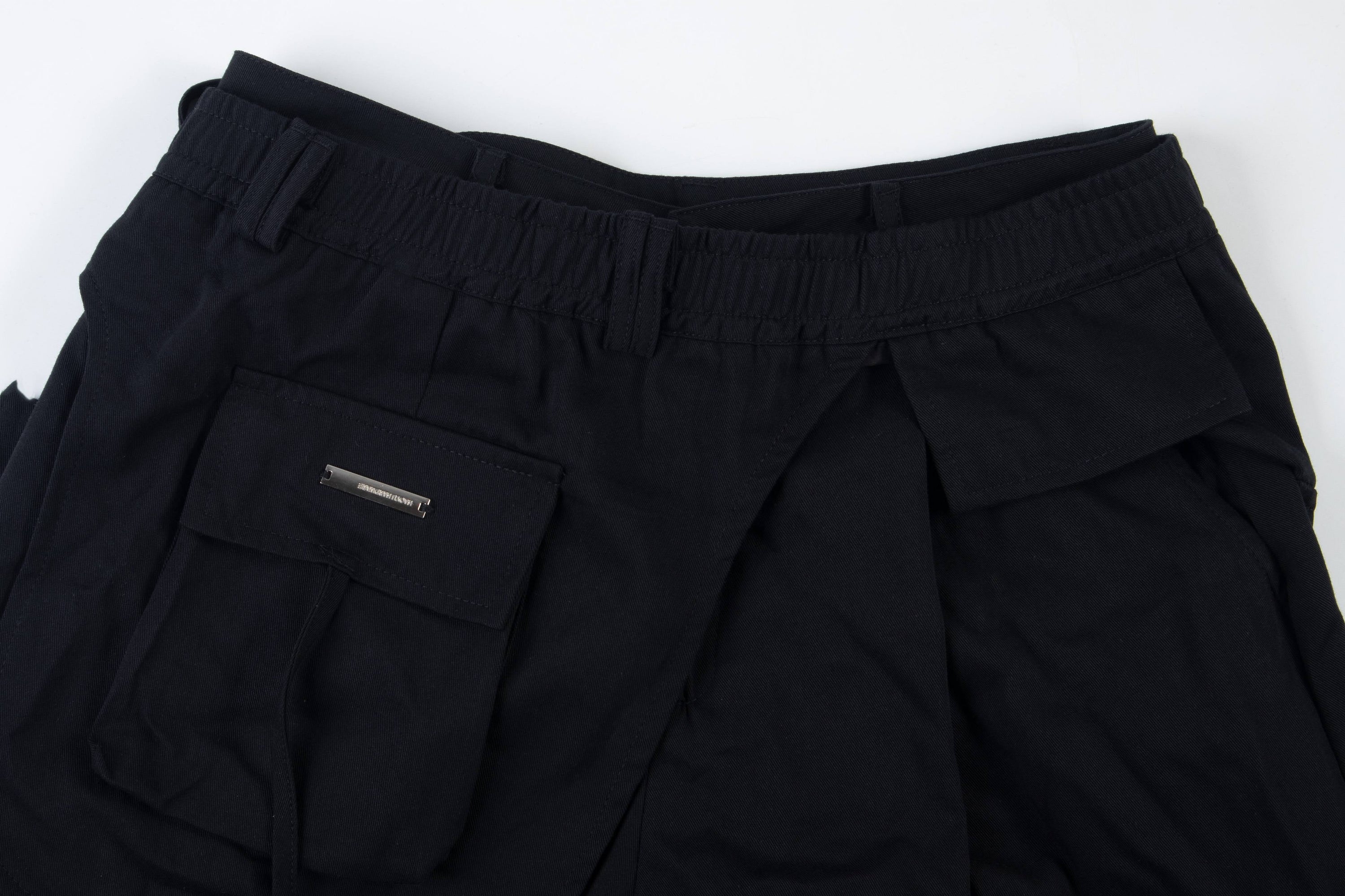 Minimalist Balloon Cargo Pants | Wide-Leg Utility Fit