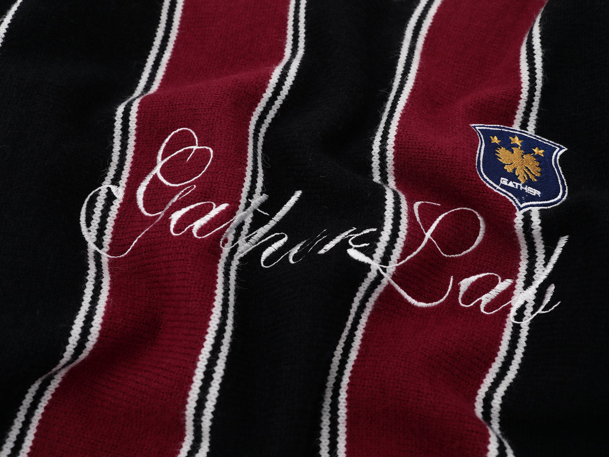 Collegiate Stripe Knit Sweater | Varsity Retro Pullover
