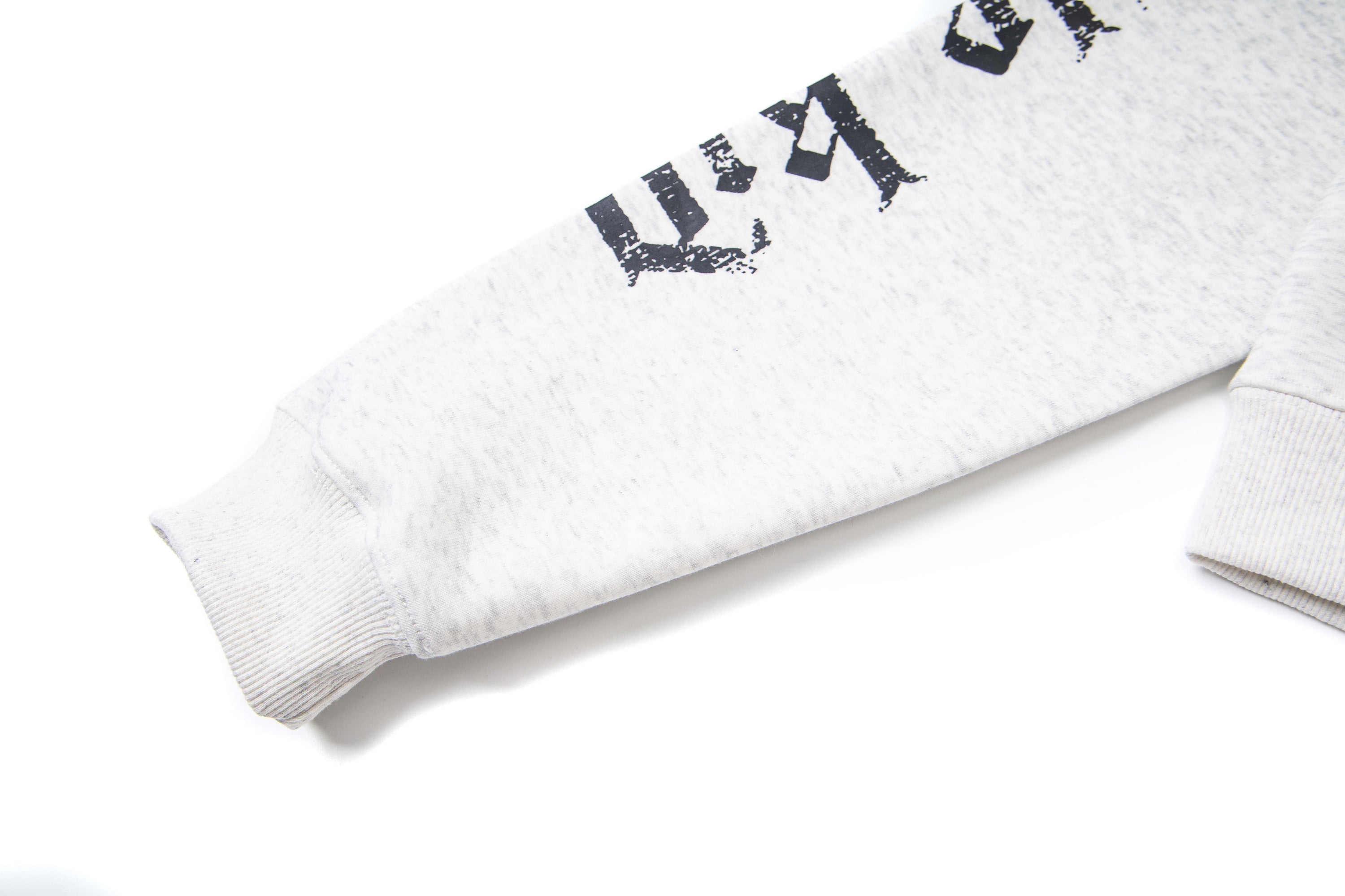 Gothic Letter Zip-Up Hoodie | Streetwear Crest Graphic