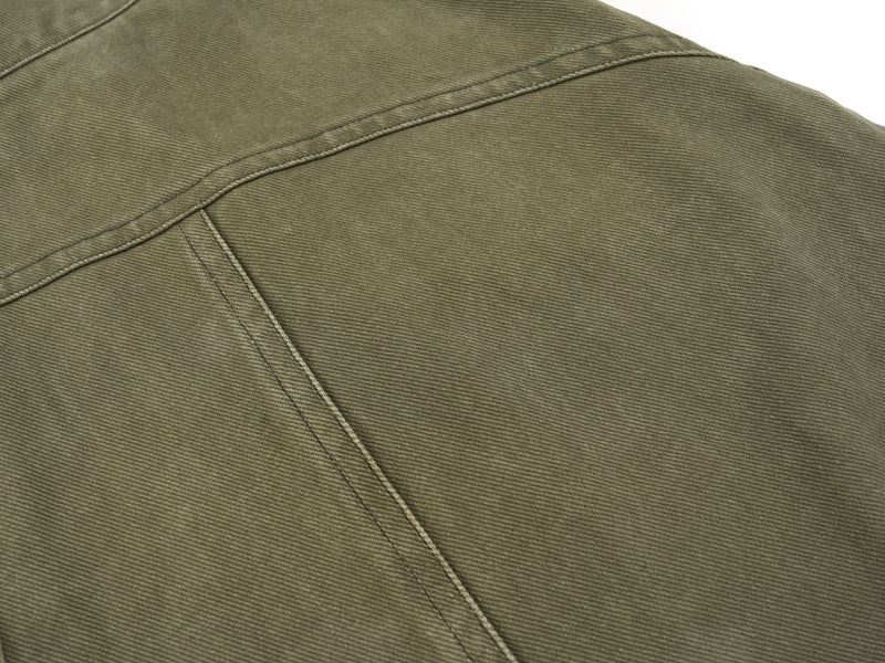 Curved-Cut Barrel Leg Pants | Heavyweight Cotton Trousers