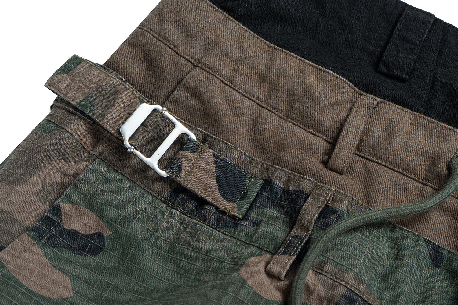Omirad Double-Waist Camo Cargo Pants | Wide Leg Streetwear