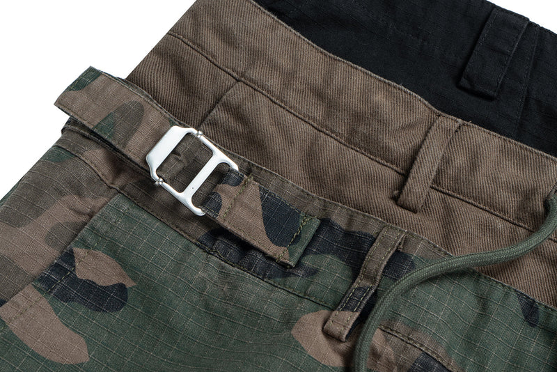 Omirad Double-Waist Camo Cargo Pants | Wide Leg Streetwear