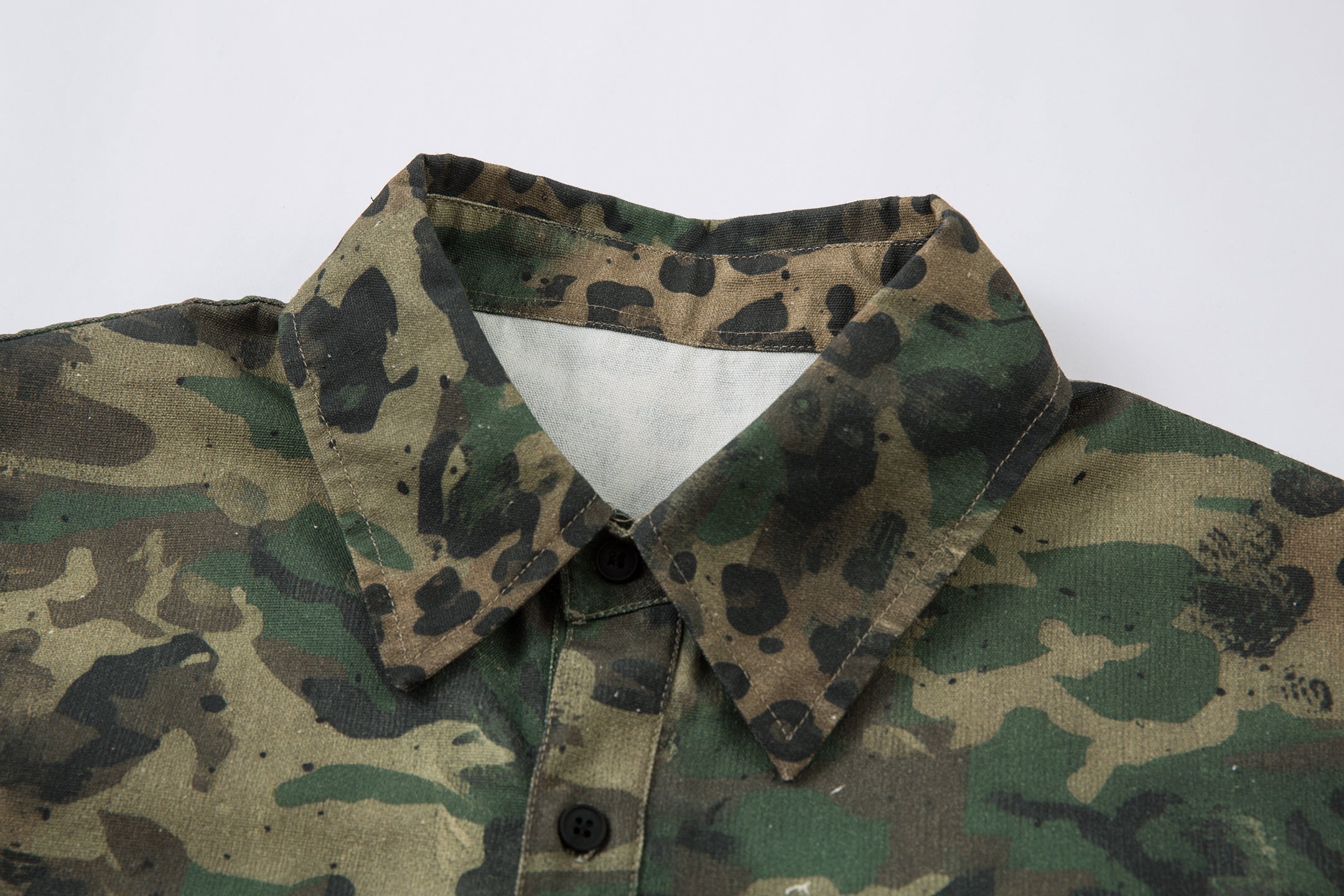 Camo Leopard Hybrid Utility Shirt | Streetwear Overshirt