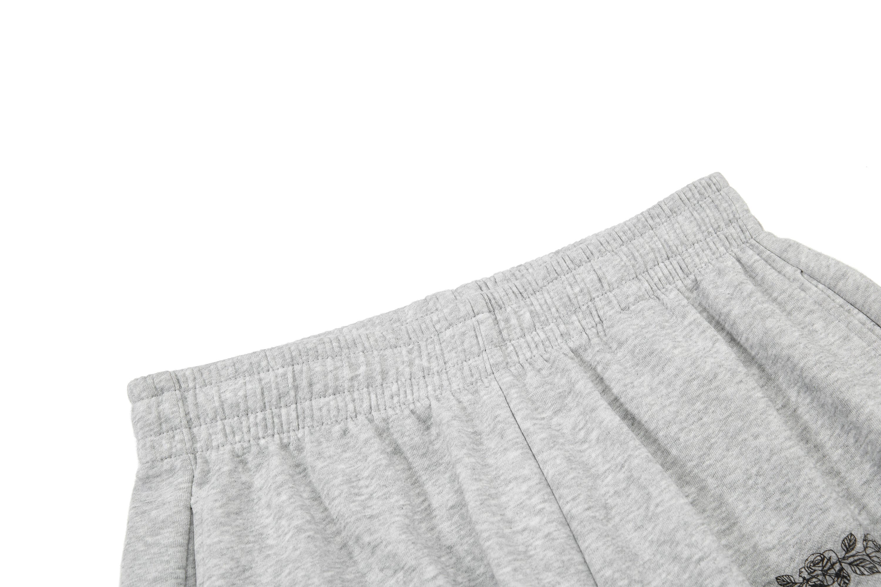 Gothic Cross Script Wide-Leg Sweatpants | Streetwear Joggers
