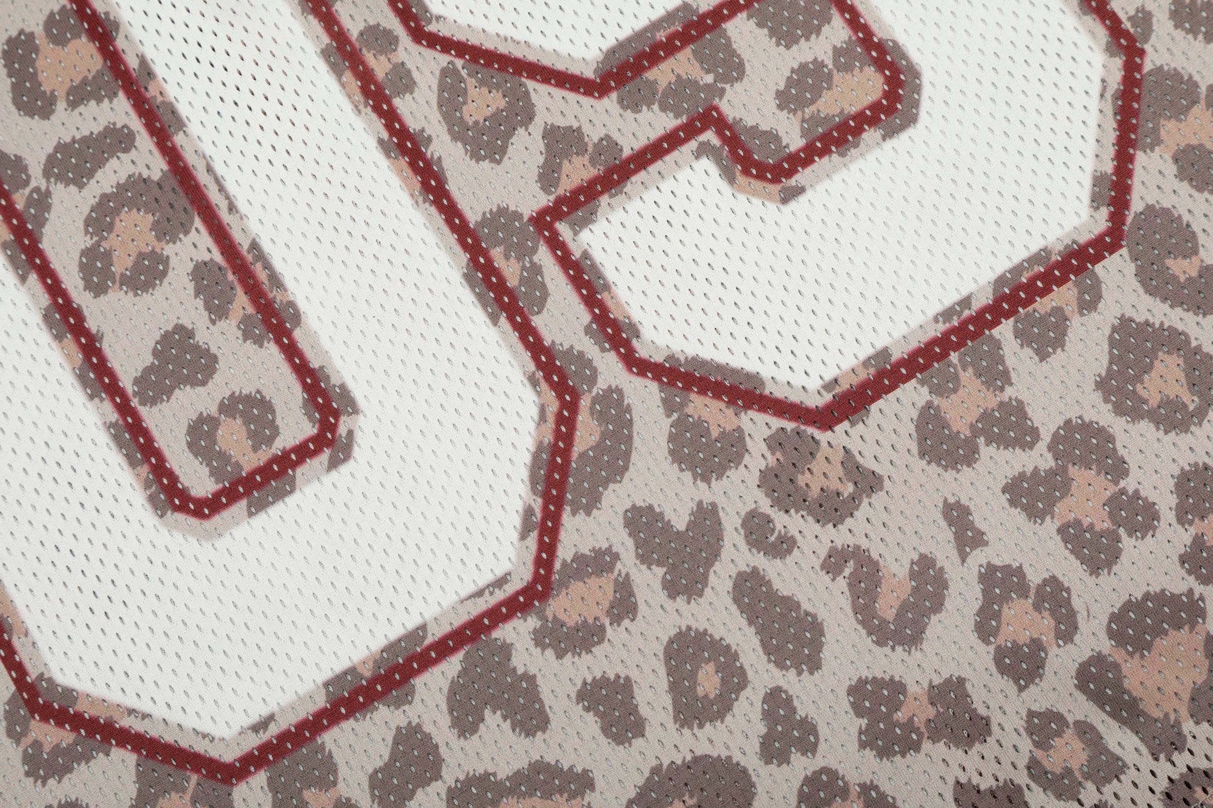 Omirad Leopard Varsity Mesh Jersey | Number Print Sportswear