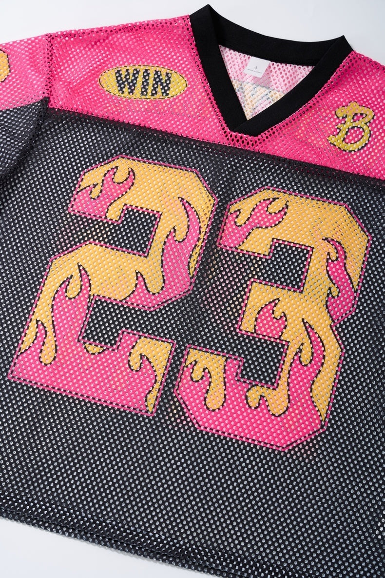 Omirad Flame 23 Mesh Jersey T-Shirt | Streetwear Football Top