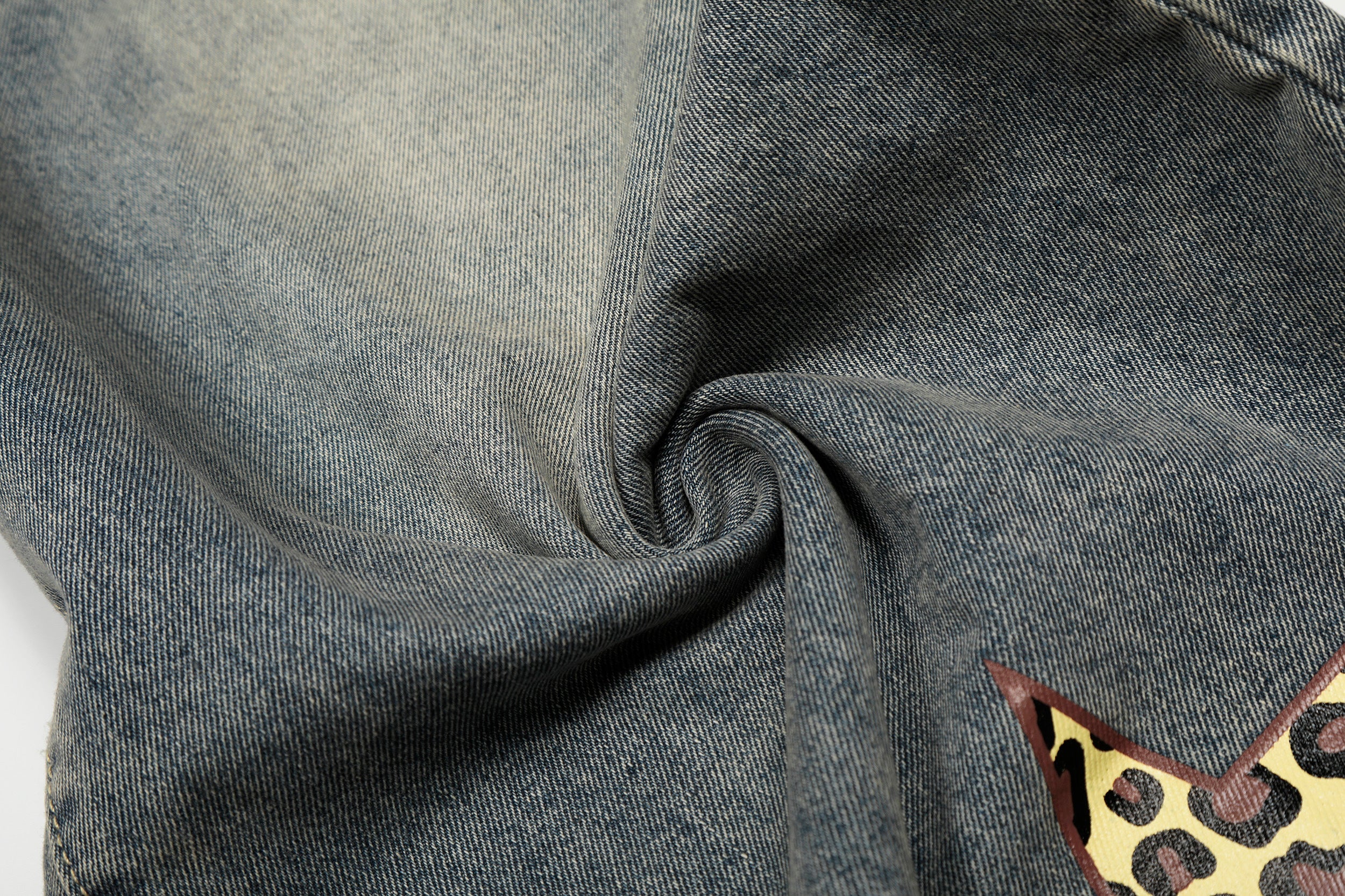 Omirad Leopard Star Wide-Leg Barrel Jeans | Y2K Streetwear
