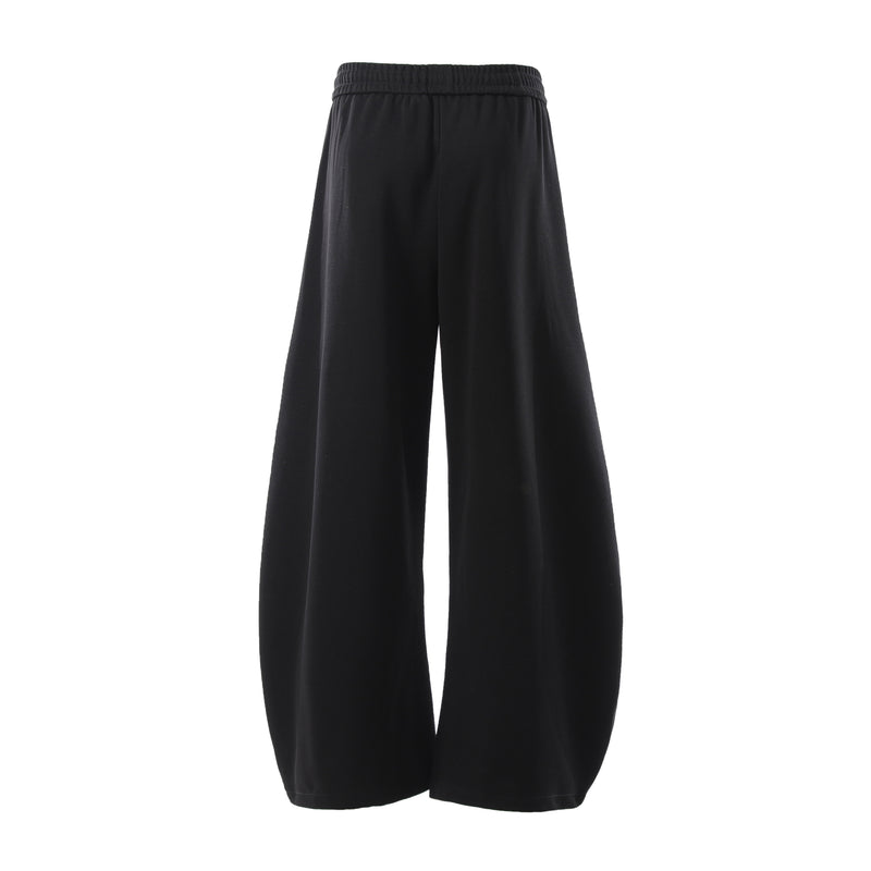 Sculpted Wide-Leg Sweatpants | Balloon Silhouette Streetwear