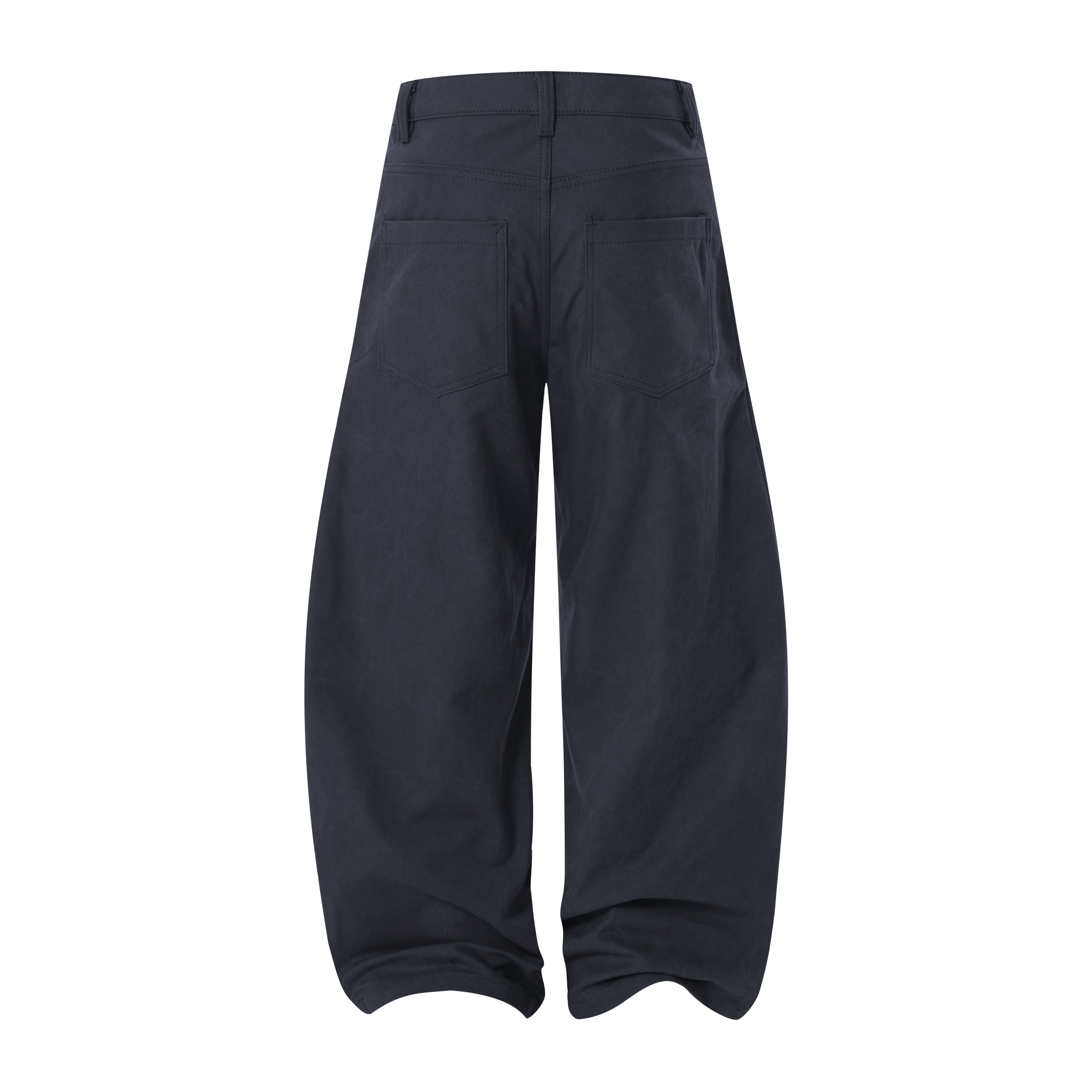 3D Curved Panel Wide-Leg Pants | Sculptural Streetwear