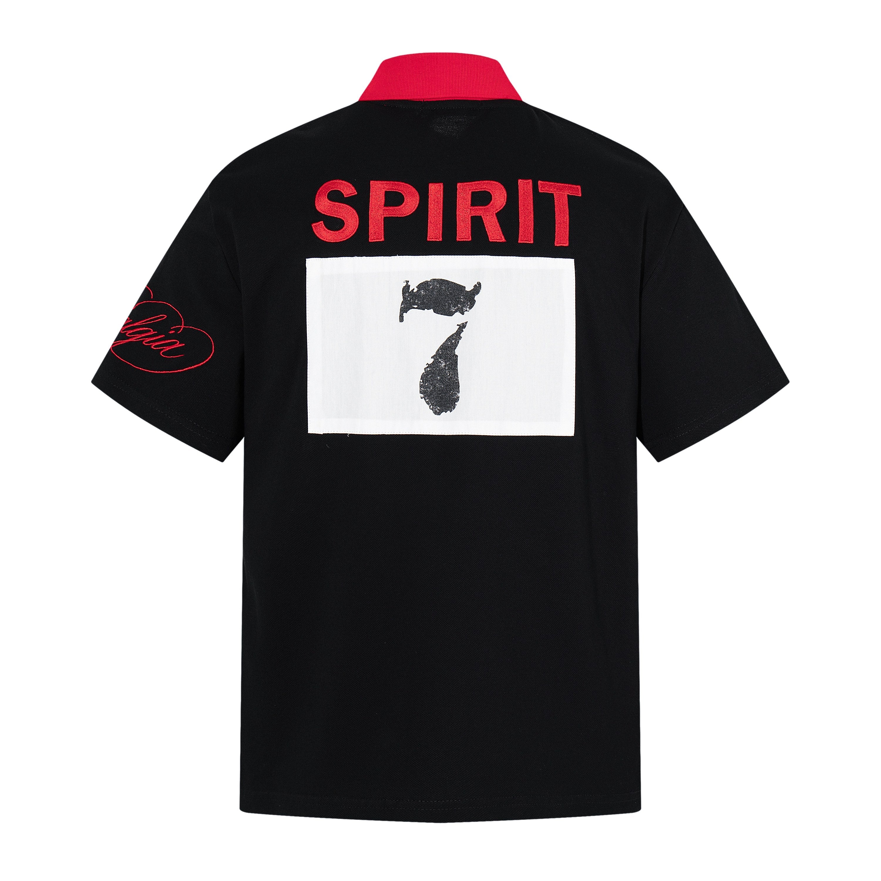 Omirad Spirit Gothic Polo Tee | Y2K Streetwear Oversized Fit