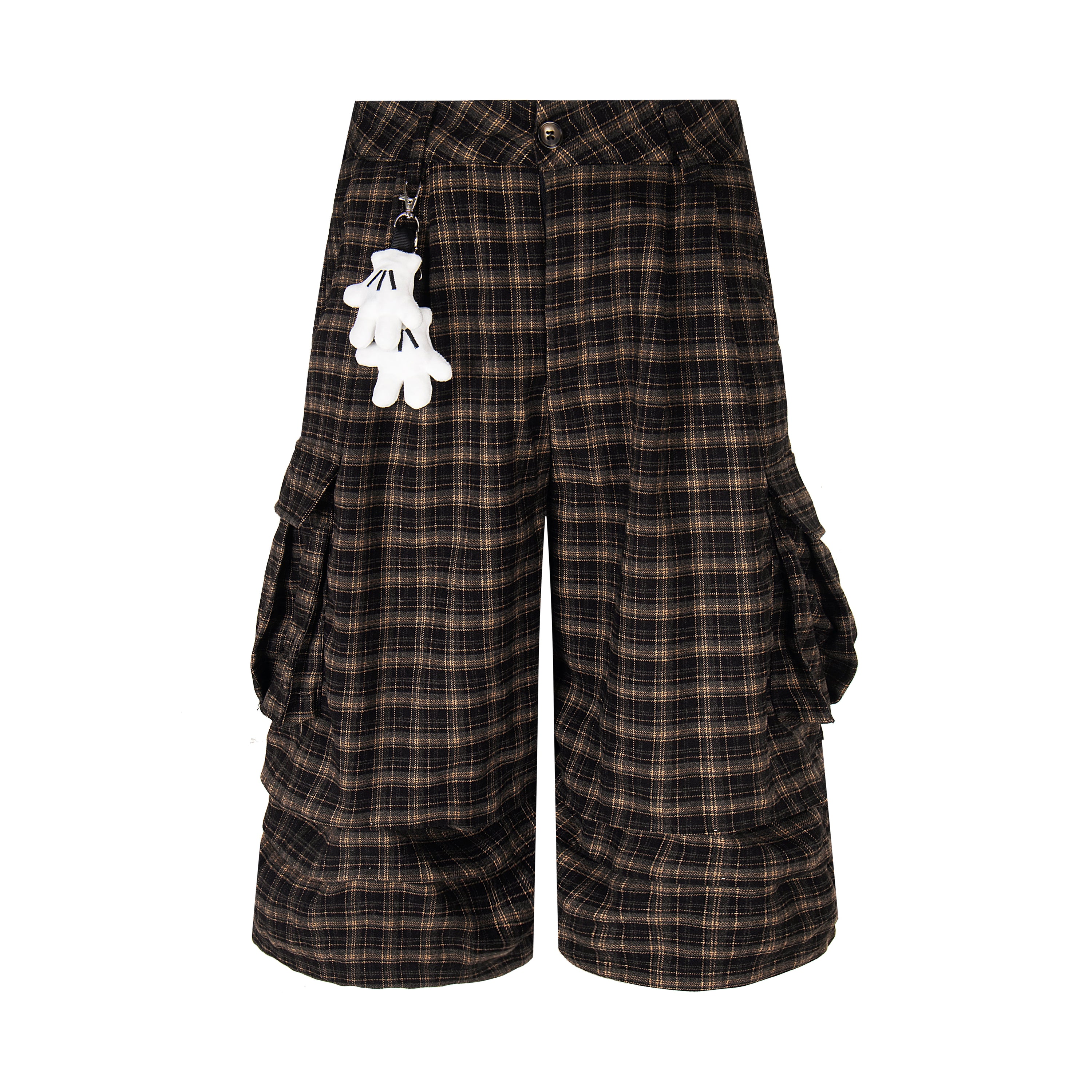 Omirad Plaid Cargo Shorts | Streetwear Knee-Length Fit