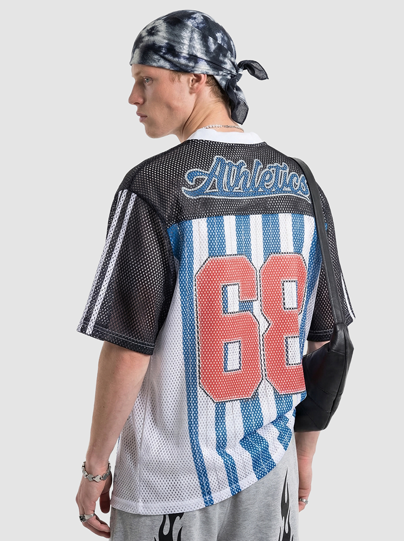 Omirad Athletics 68 Mesh Jersey T-Shirt | Varsity Streetwear
