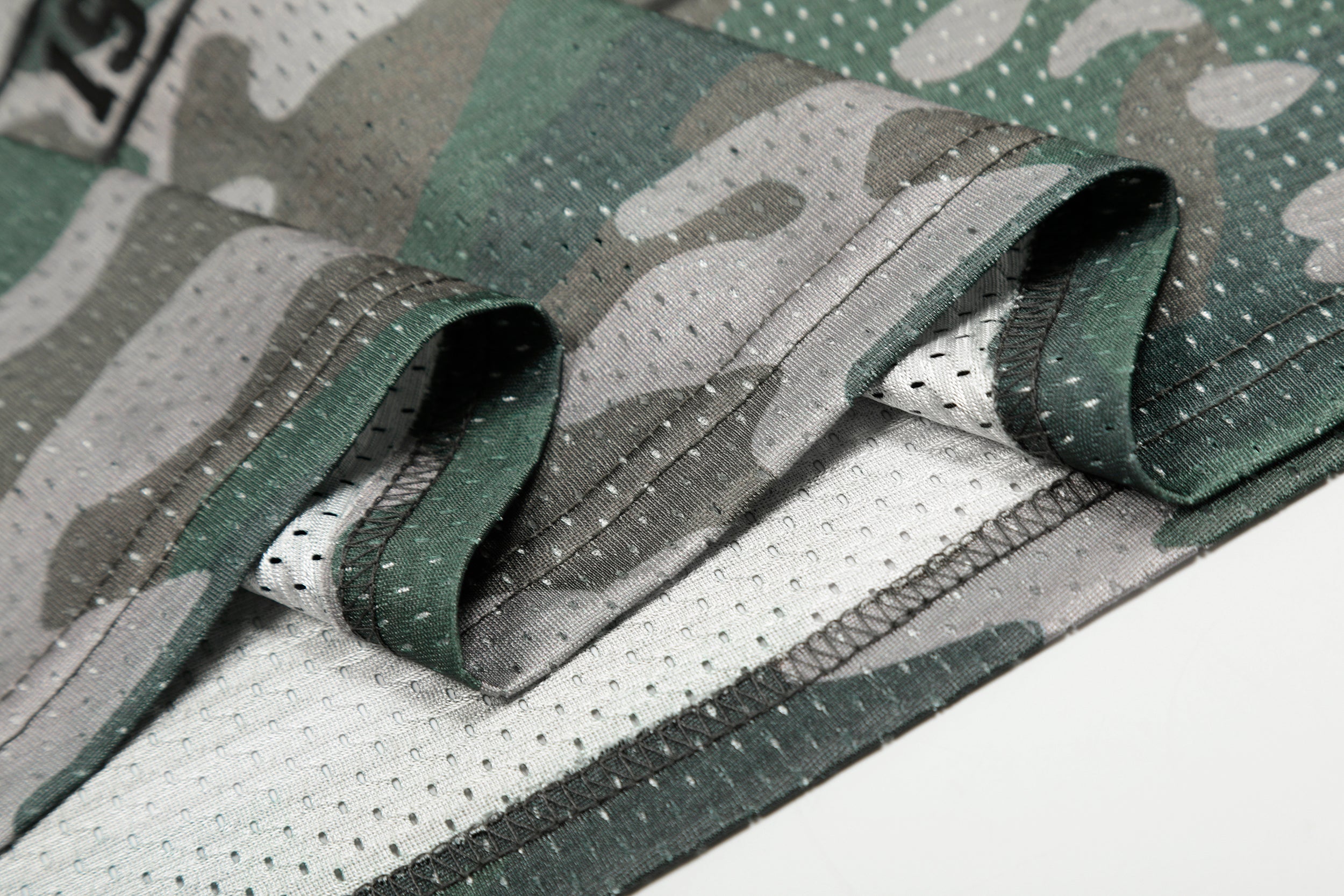 Camo Mesh Jersey Tee | Oversized Athletic Street Style
