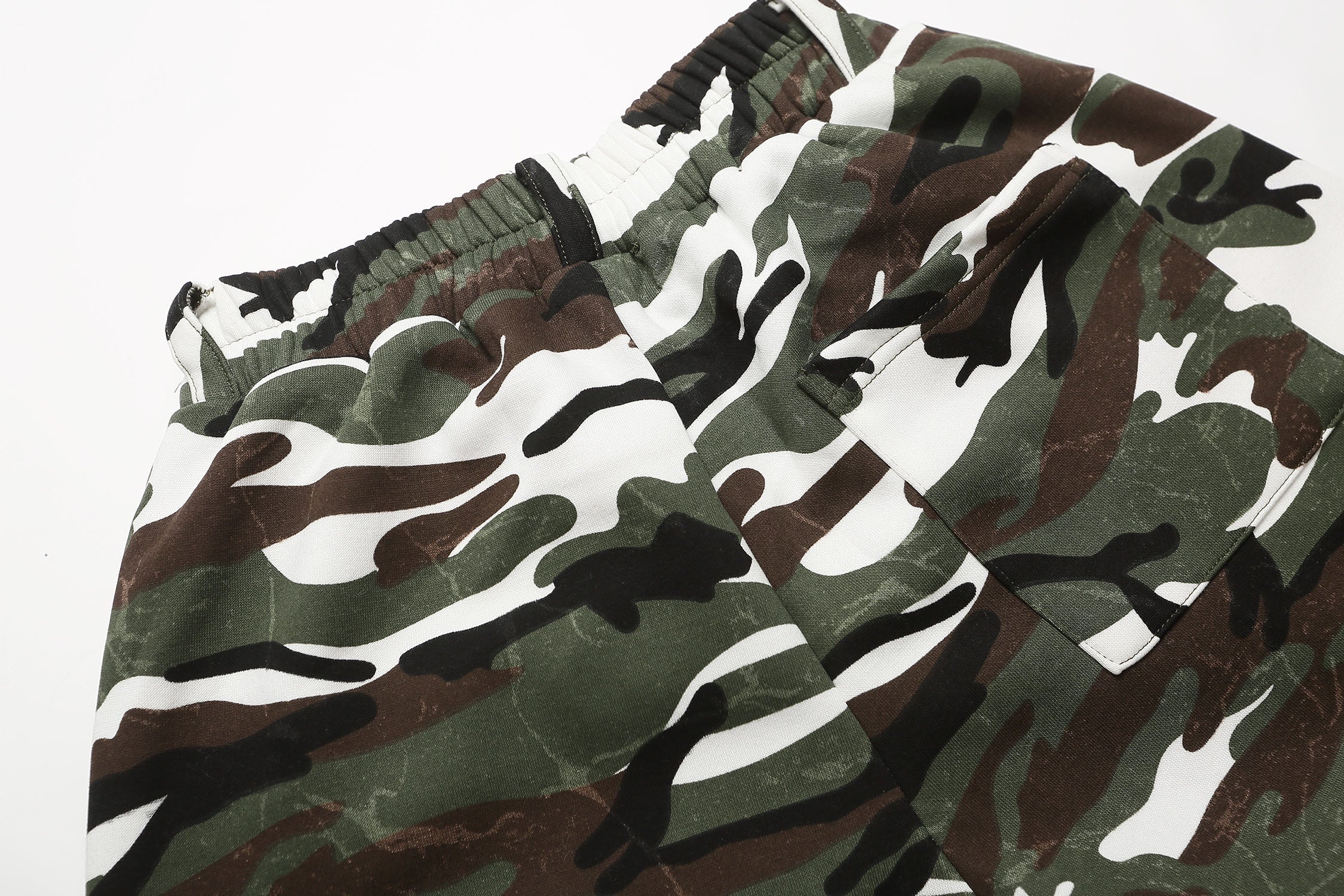 Omirad Camo Print Loose Shorts | Streetwear Cargo Style
