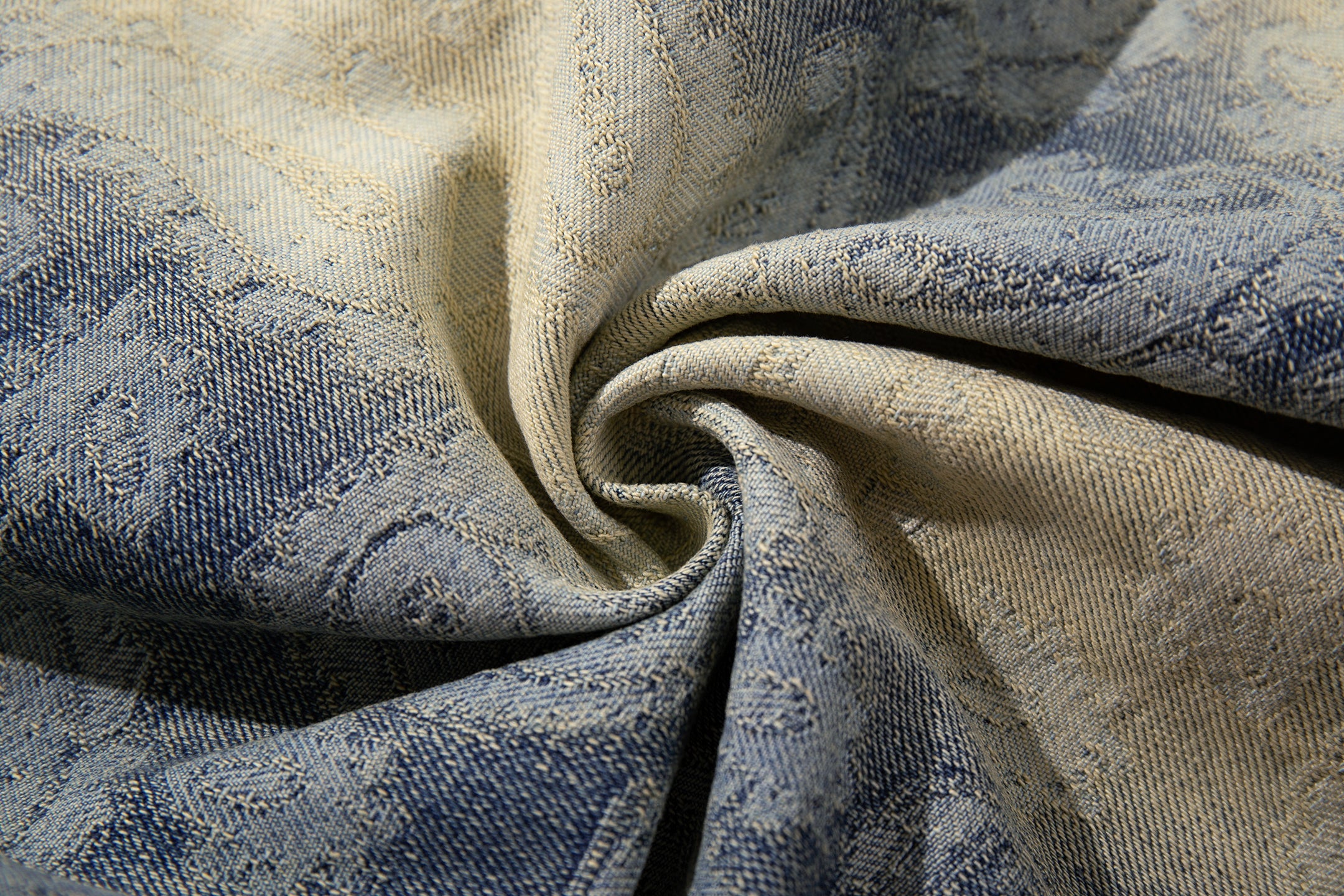Paisley Spray-Fade Wide-Leg Jeans | Vintage Denim