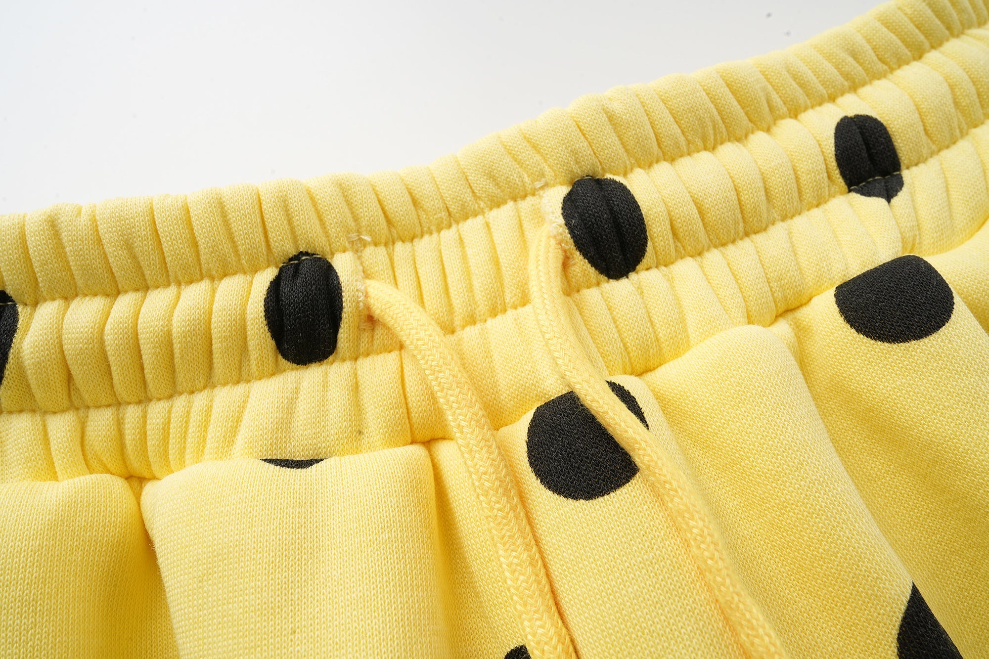 Omirad Polka Dot Wide-Leg Pants | Yellow & Black Cotton