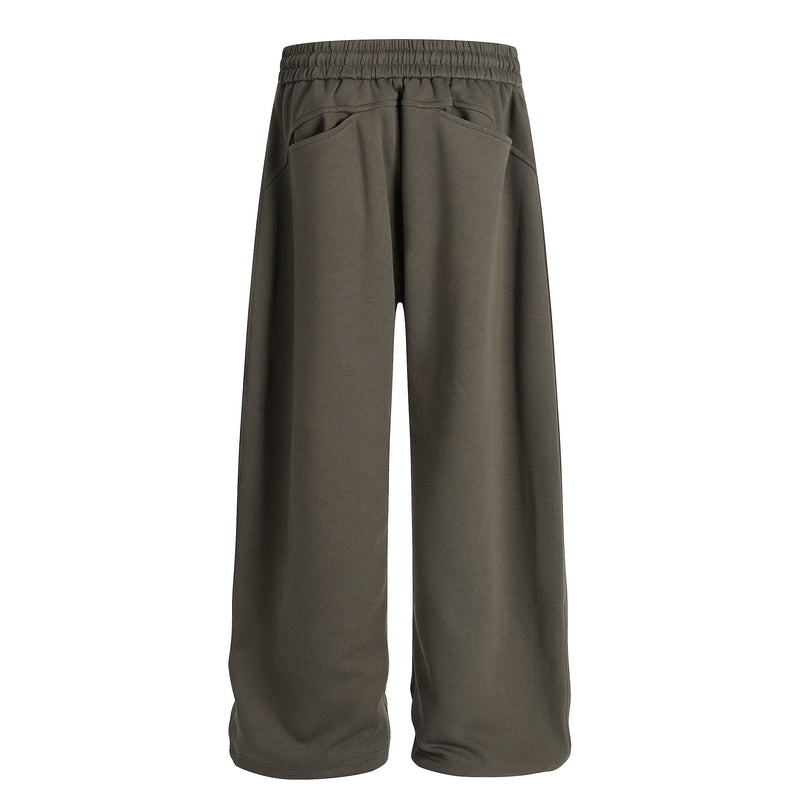 Omirad Essential Wide-Leg Relaxed Knit Pants | Olive