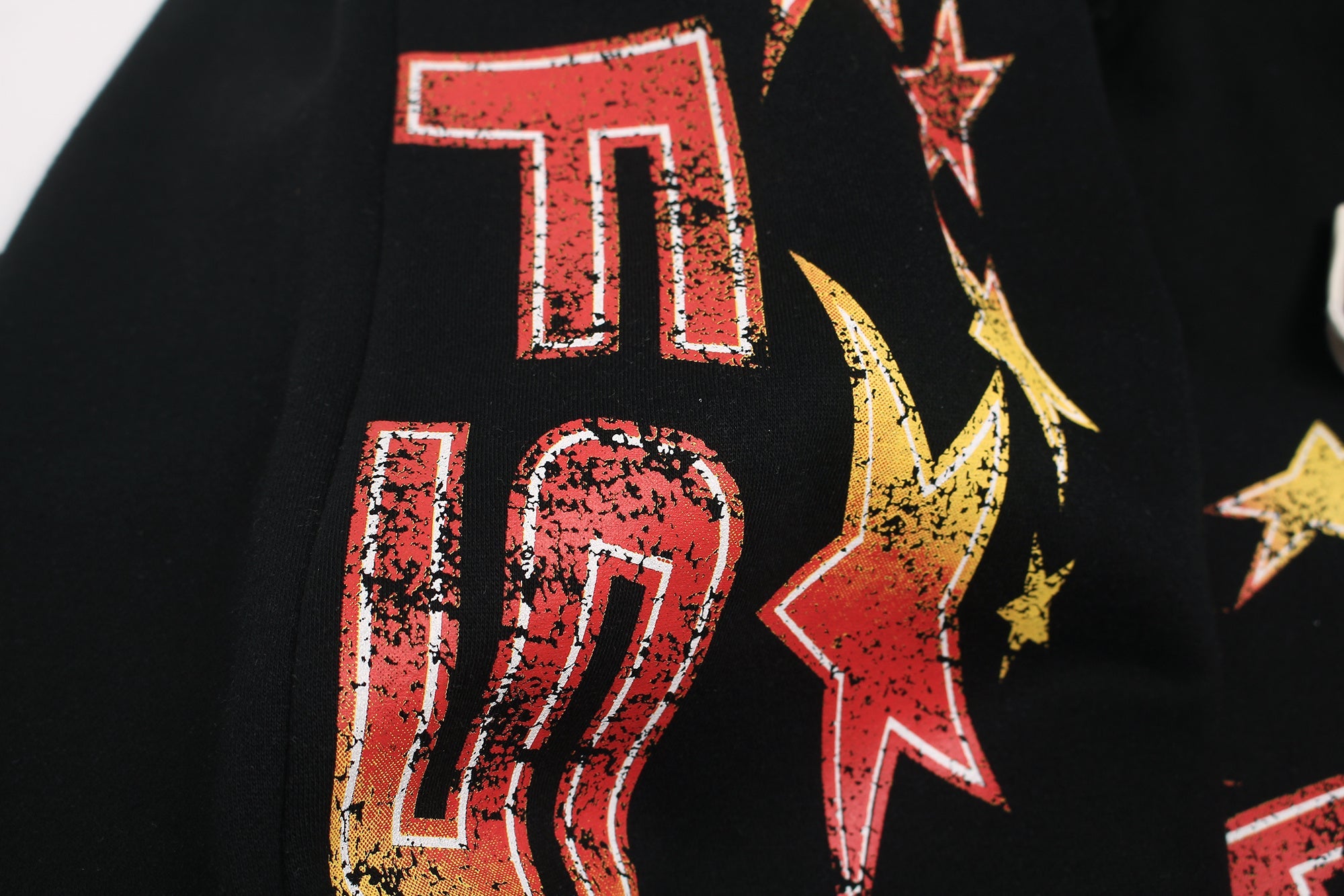 Fleece-Lined Glitter Star Wide-Leg Sweatpants | Y2K Street Style