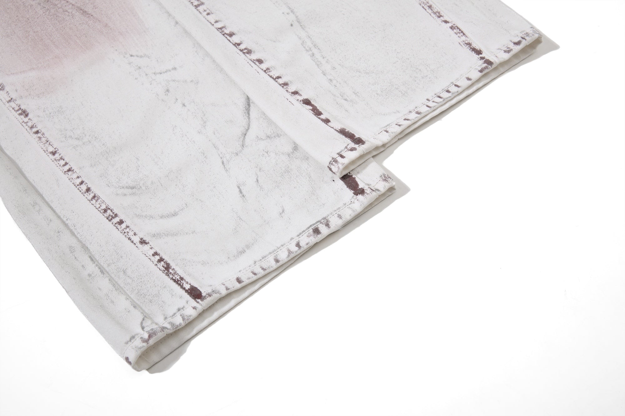 Omirad Washed Wide-Leg Panel Denim Pants | 100% Cotton