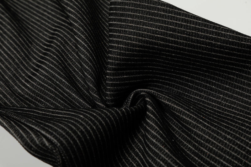 Pinstripe Wide-Leg Pleated Trousers | Relaxed Tailored Fit
