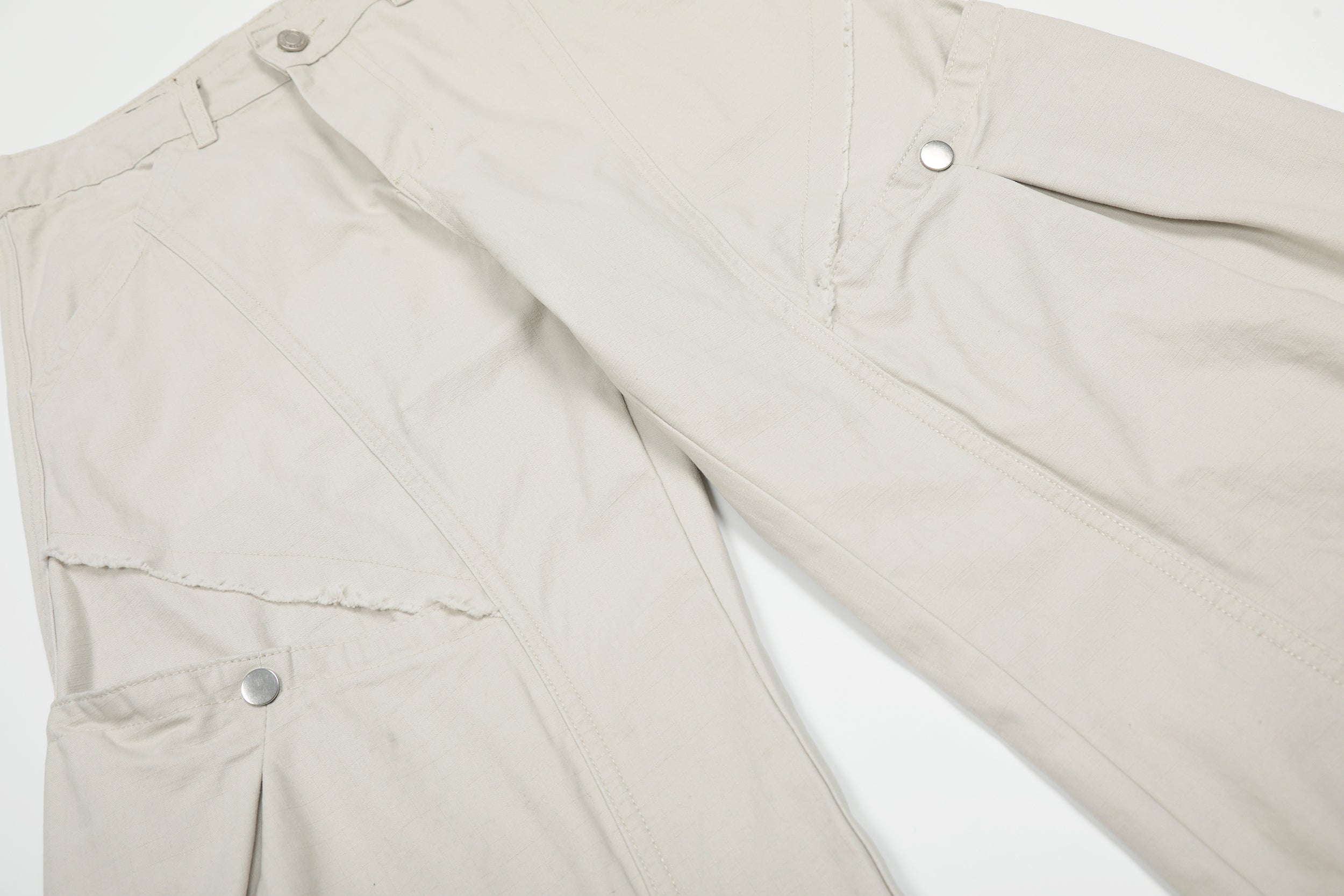 Omirad Structured Wide-Leg Utility Pants | 100% Cotton