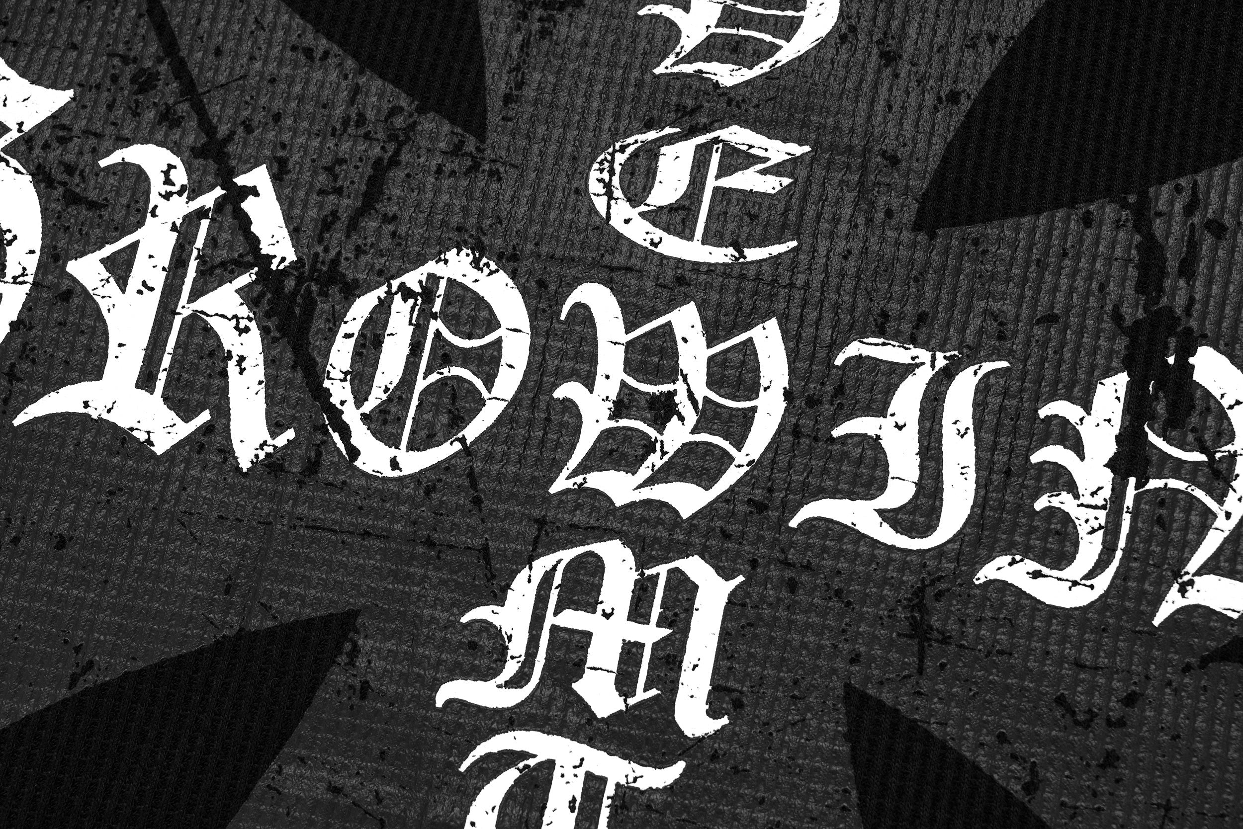 Omirad Gothic Cross Layered Long Sleeve Tee | Dark Streetwear