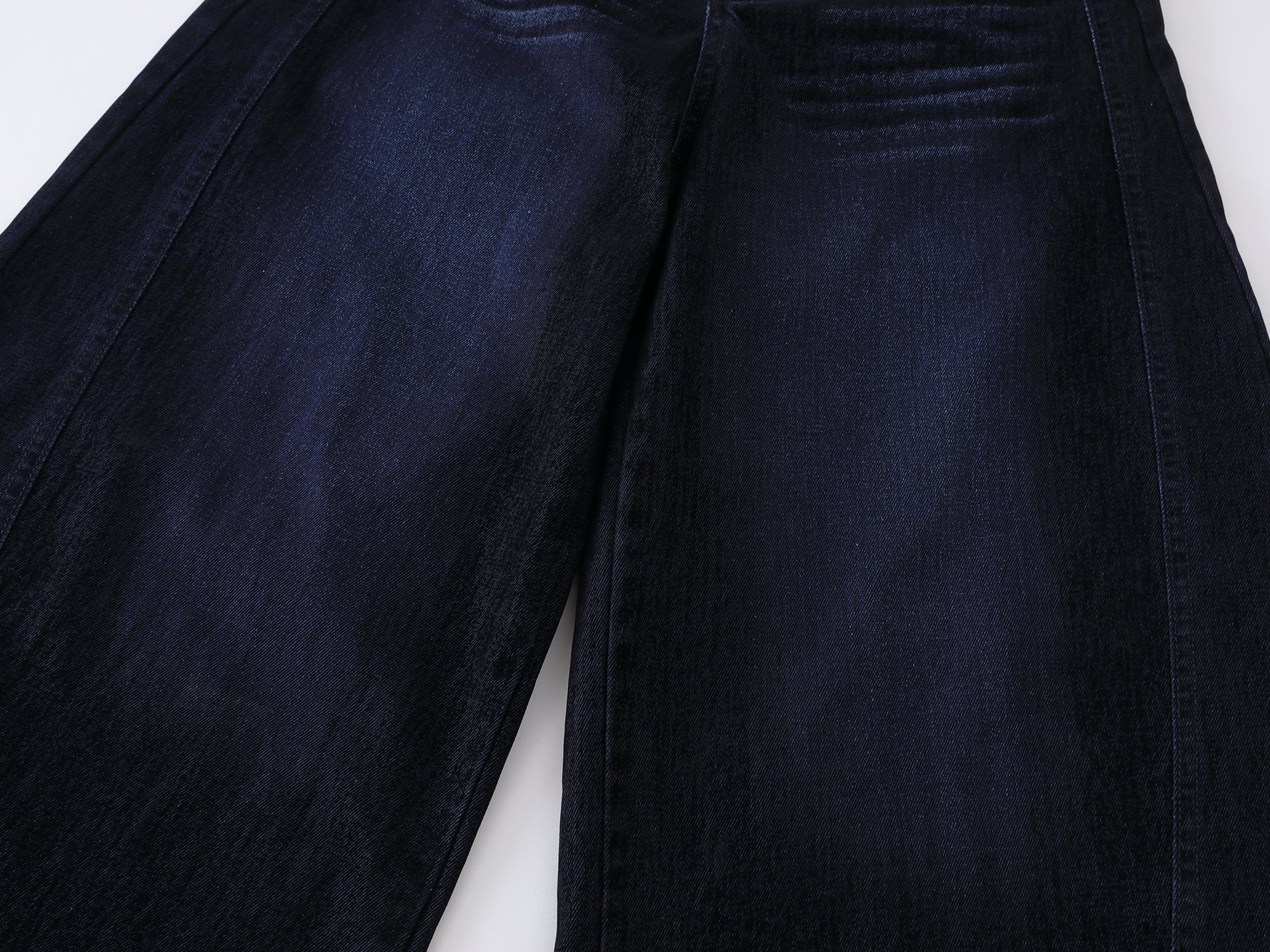 Omirad Faded Indigo Wide-Leg Denim Pants | SEAKOFF