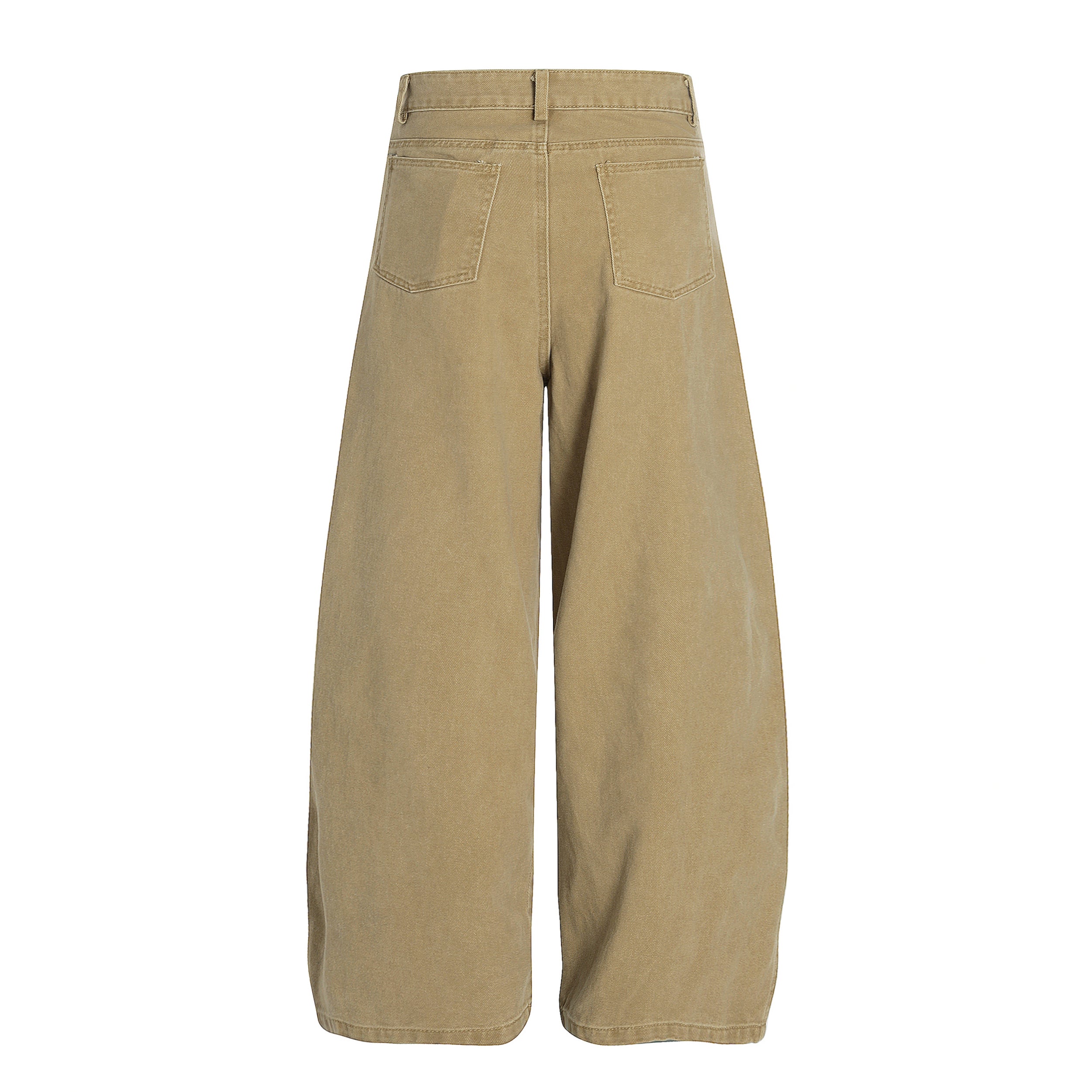 Wide-Leg Pleated Canvas Pants | Oversized Streetwear Trousers