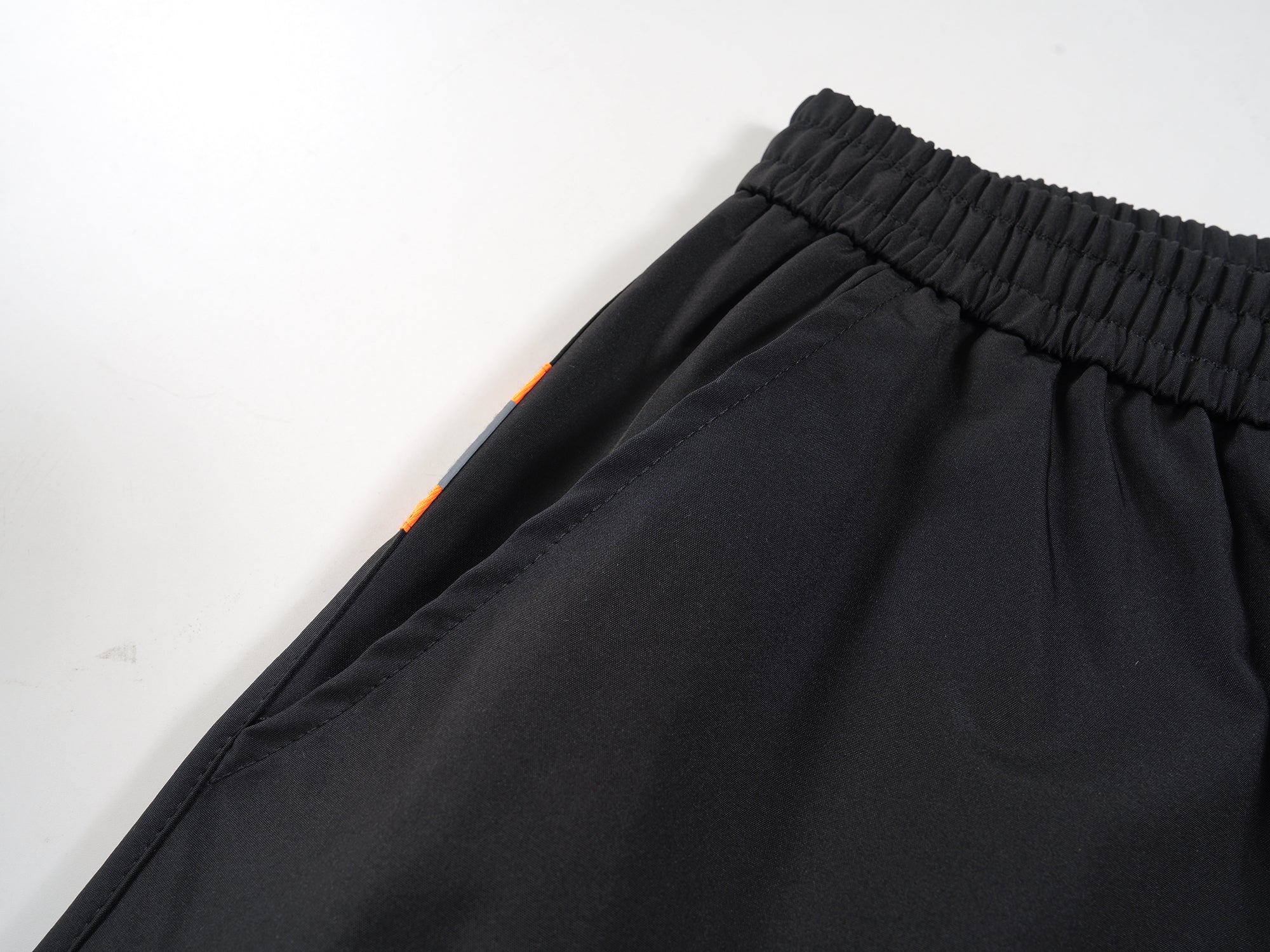 Omirad Reflective Trim Wide-Leg Cargo Pants | Black