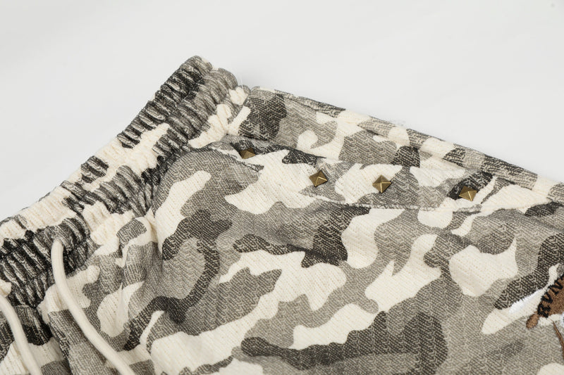 Omirad Vintage Camo Wide-Leg Sweatpants | Streetwear Fit