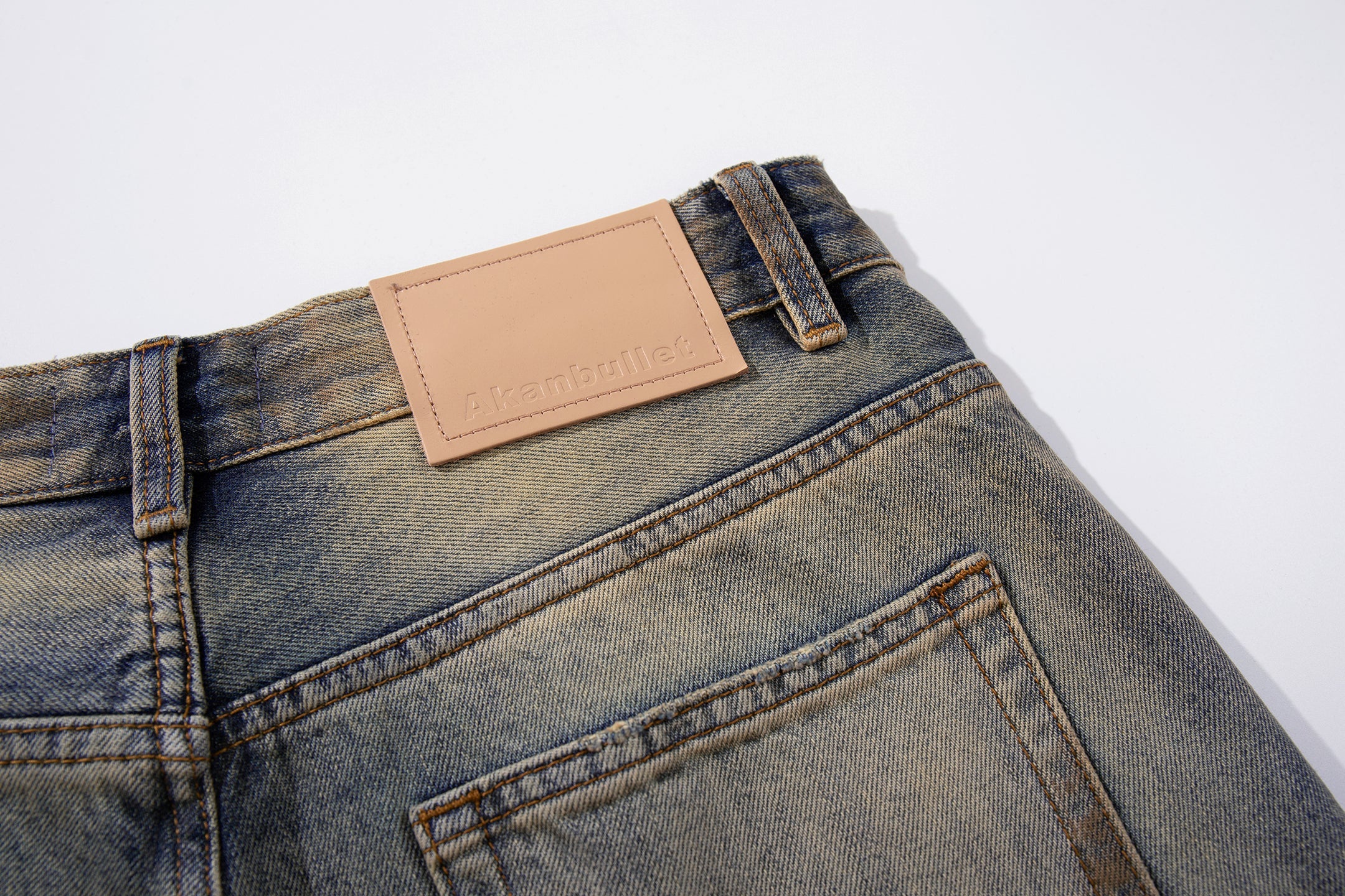Omirad Destroyed Gradient Wide-Leg Jeans | 100% Cotton