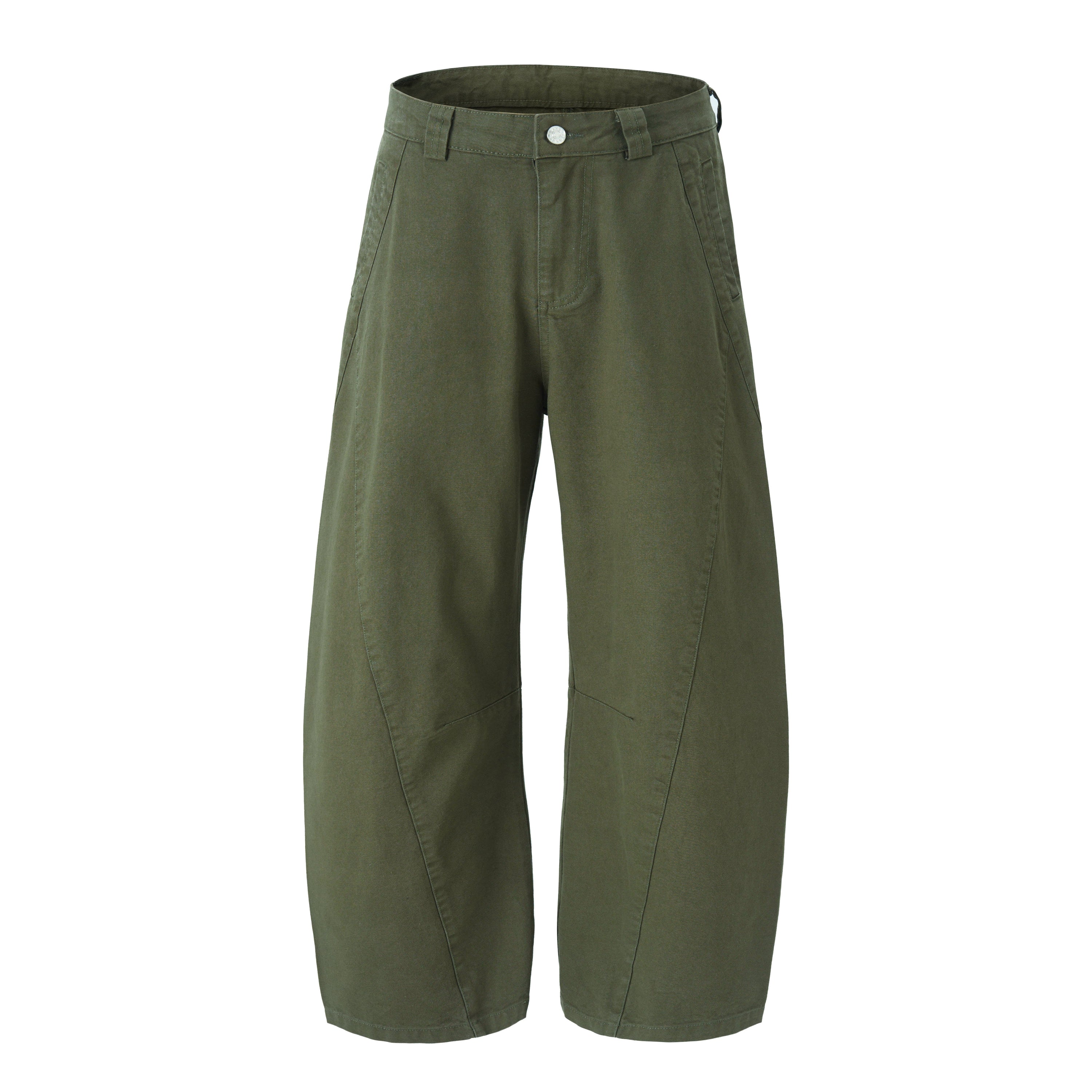 Men's Wide-Leg Utility Pants | Curved Barrel Fit | 100% Cotton
