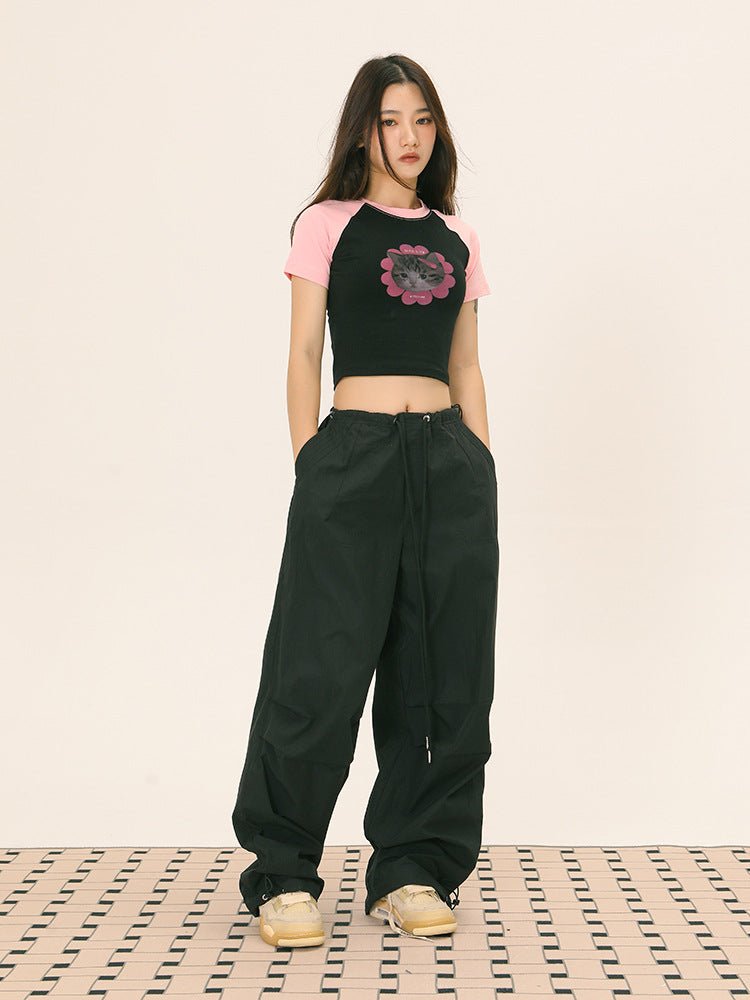 Cat Crop Tee - Seakoff