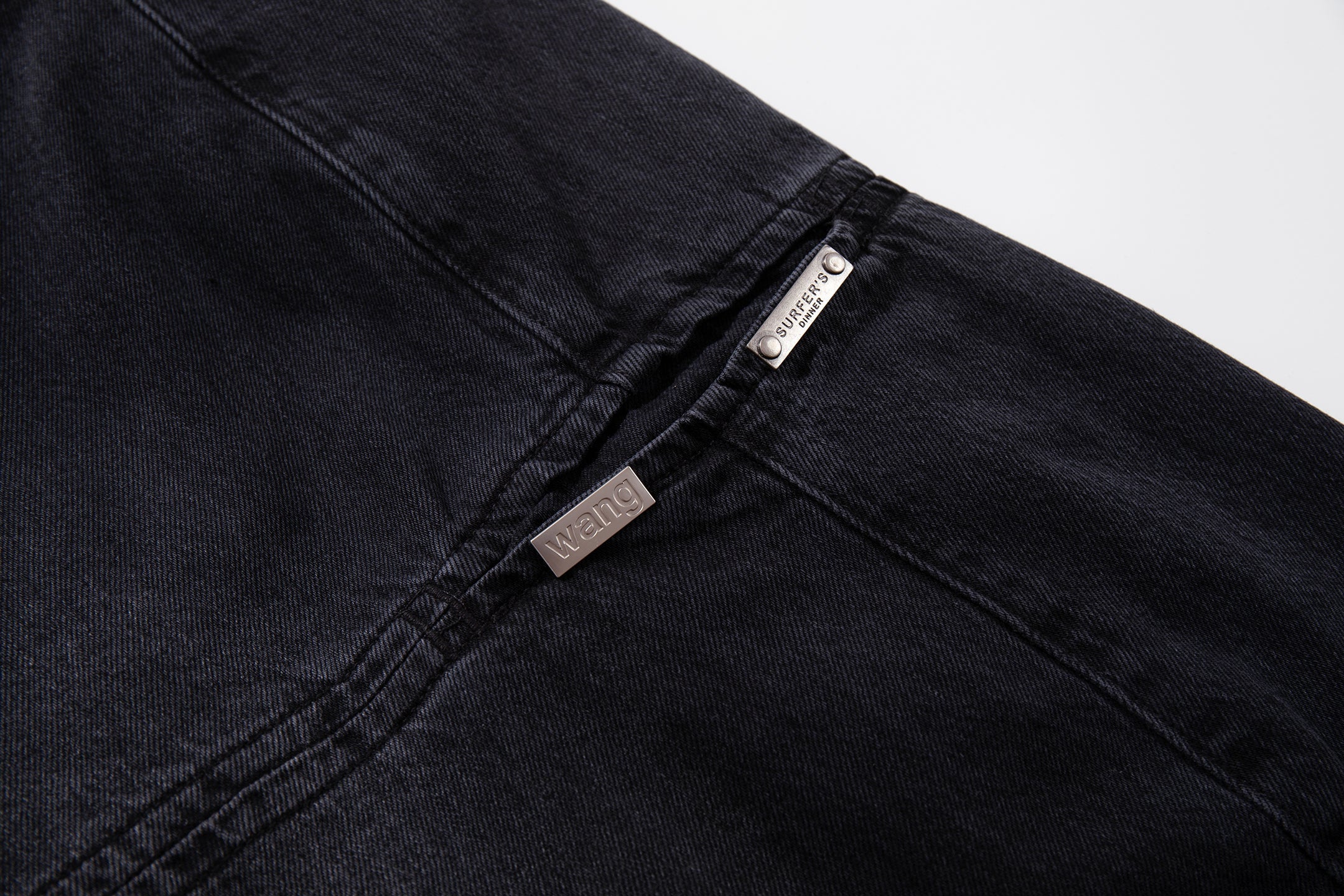 Omirad Split-Panel Utility Wide-Leg Jeans | Dark Wash