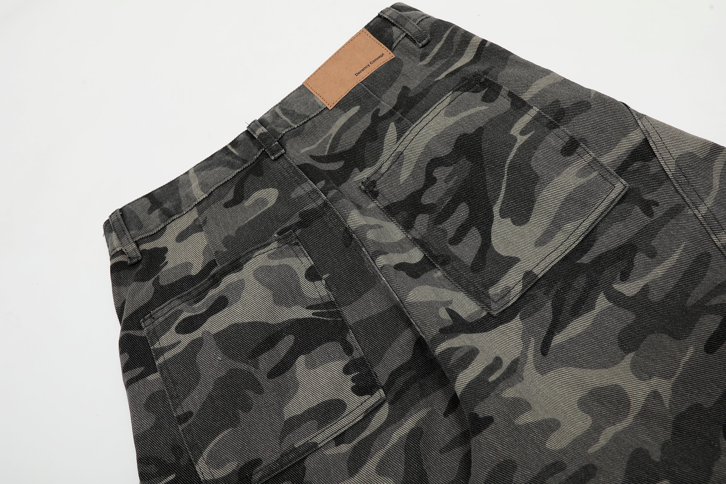 Omirad Shadow Camo Cargo Pants | Wide-Leg Streetwear
