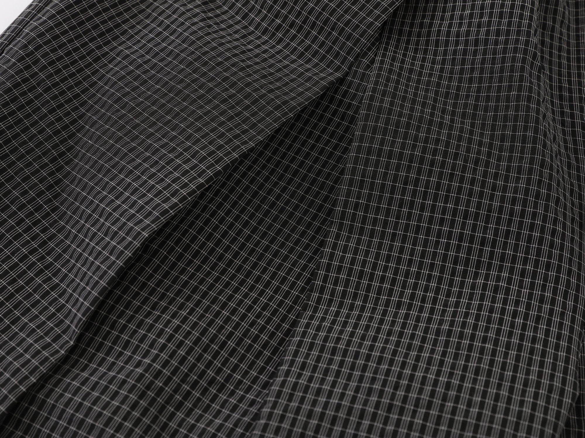 Wide-Leg Pleated Pants | Textured Check Relaxed Fit
