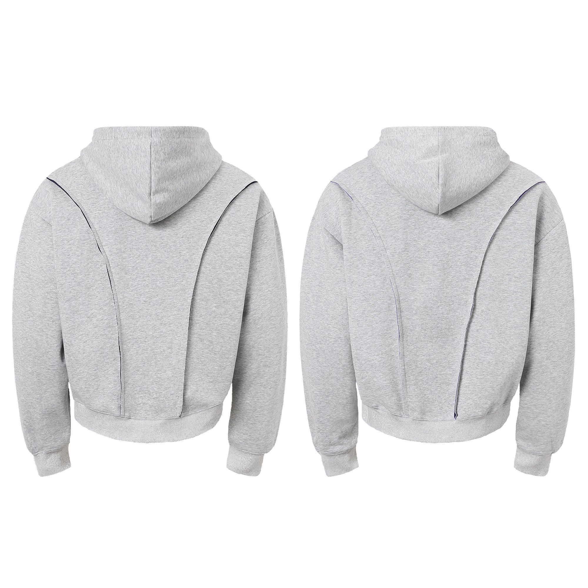 Contrast Hood Lining Panel Hoodie | Relaxed Athletic Fit
