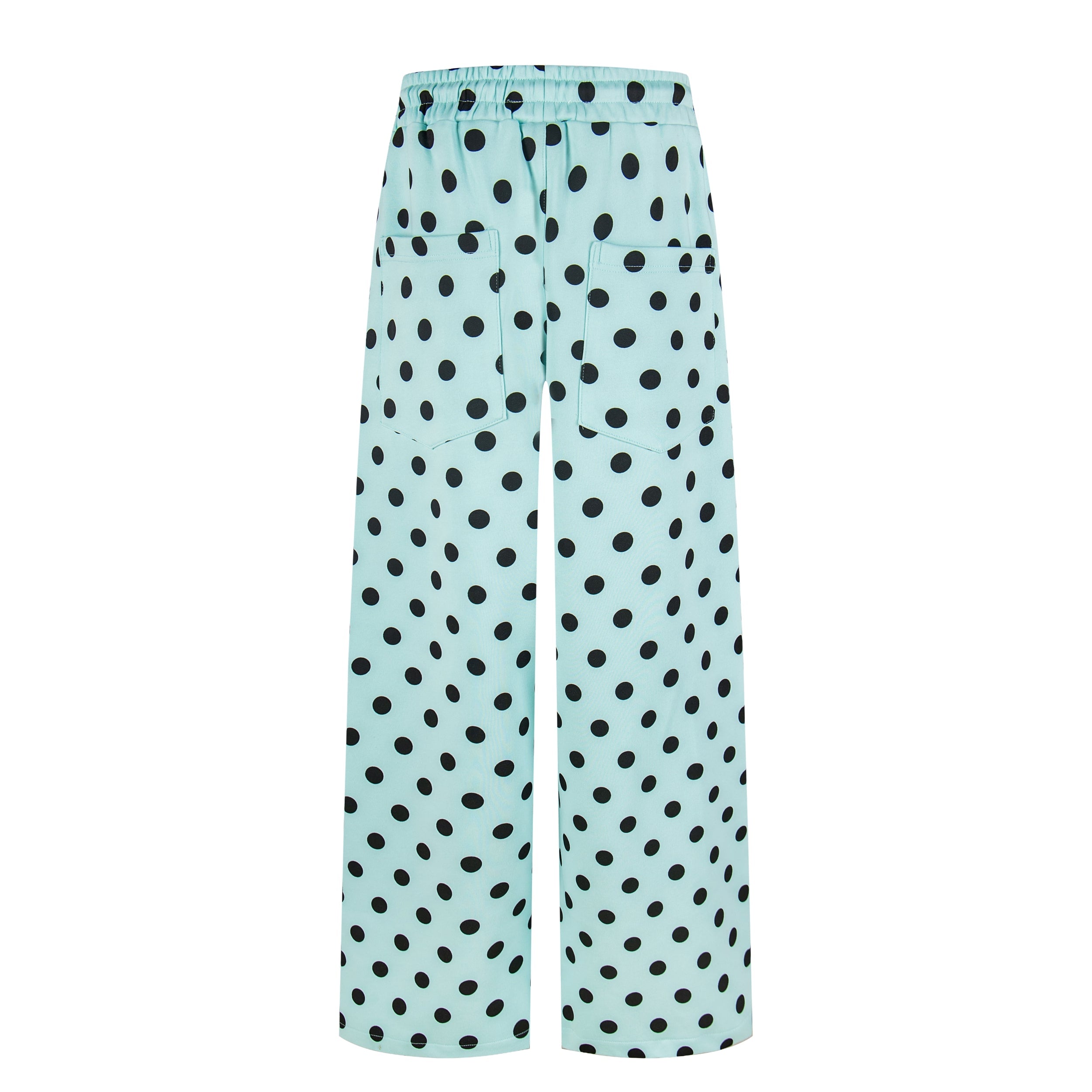 Battle Kid Polka Dot Wide-Leg Cargo Pants with Charms